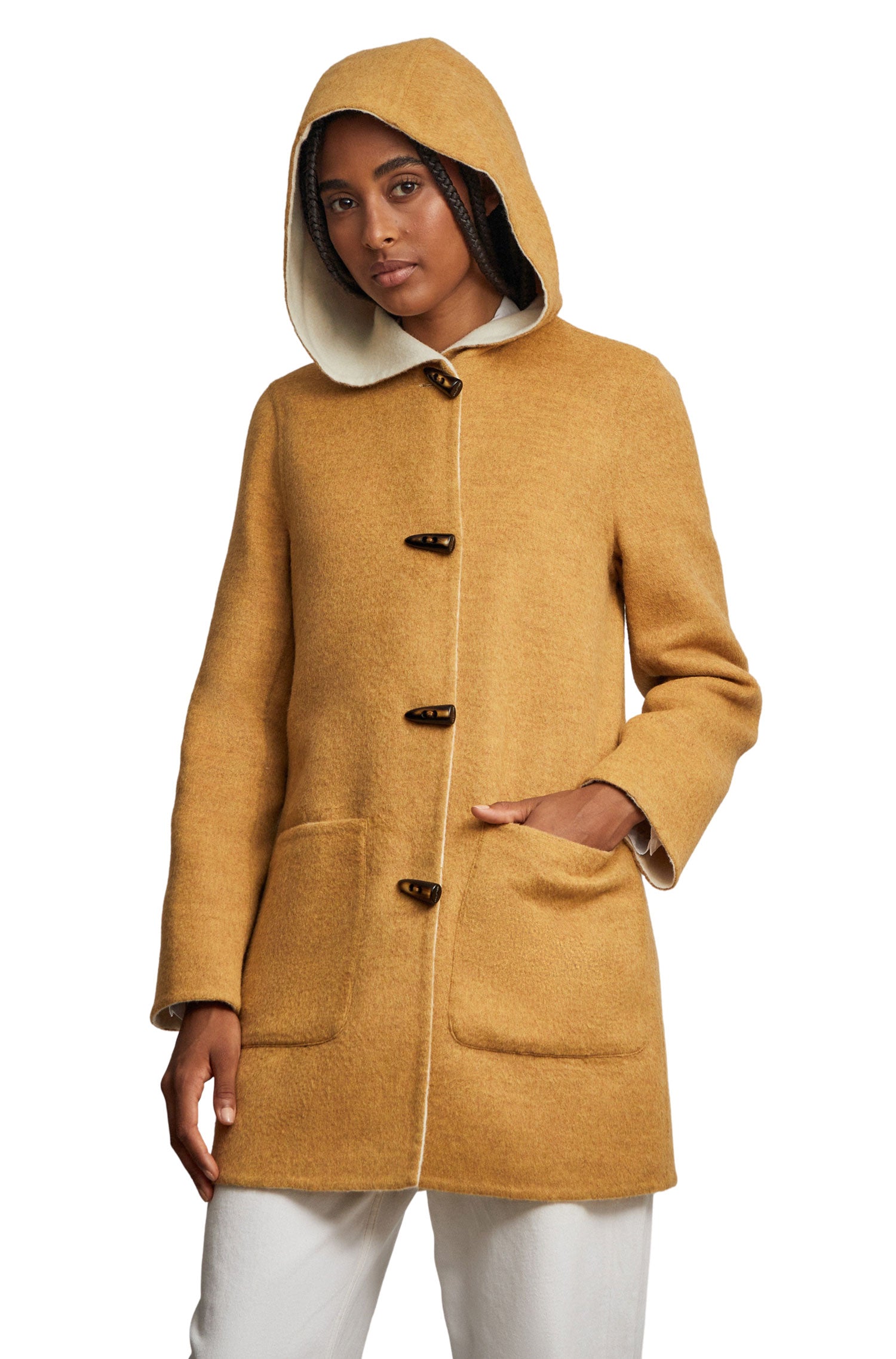 Alpaka Mantel ANASTASIA aus Baby Alpaka - Woll-Mix