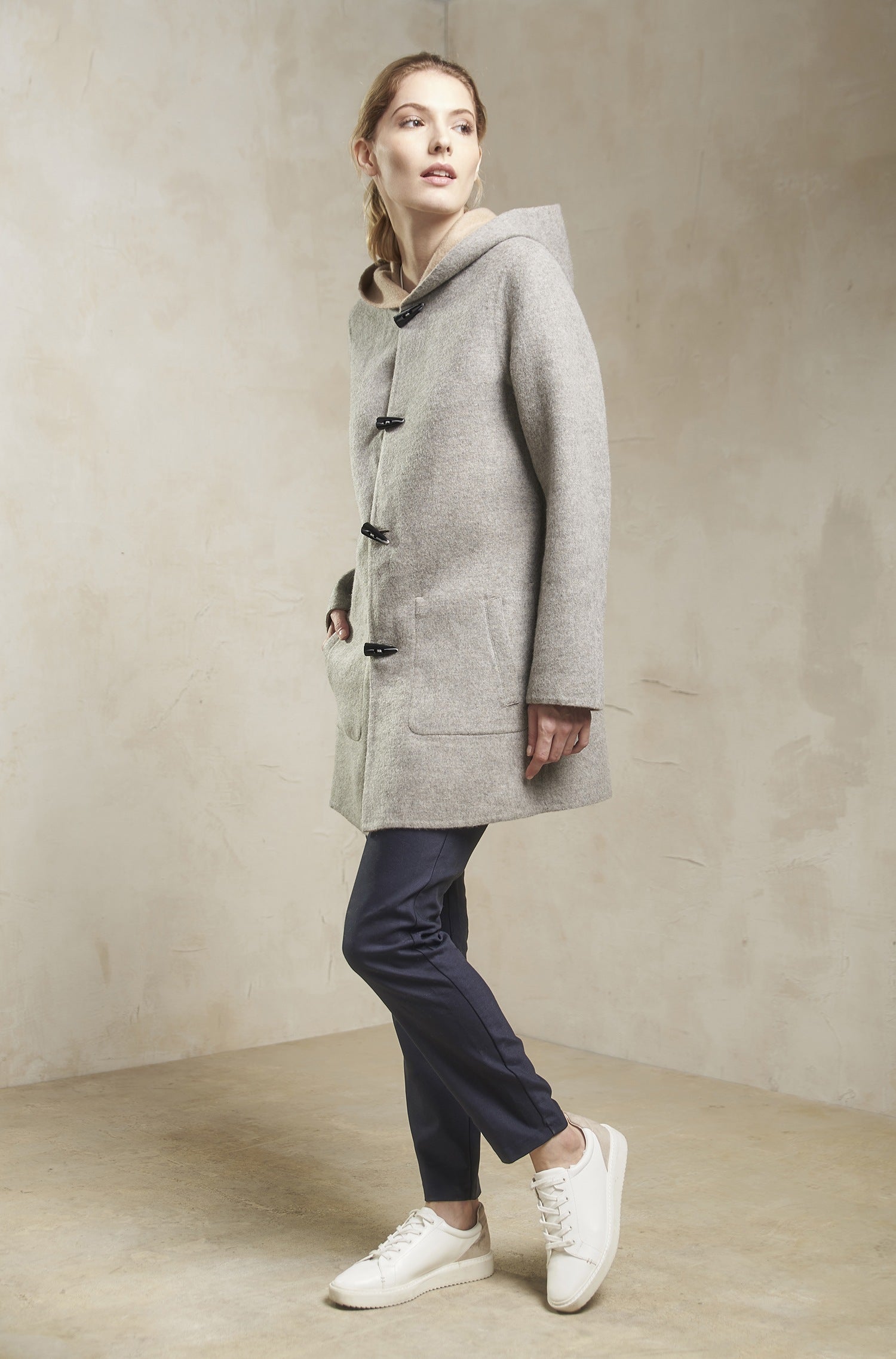 Alpaka Mantel ANASTASIA aus Baby Alpaka - Woll-Mix