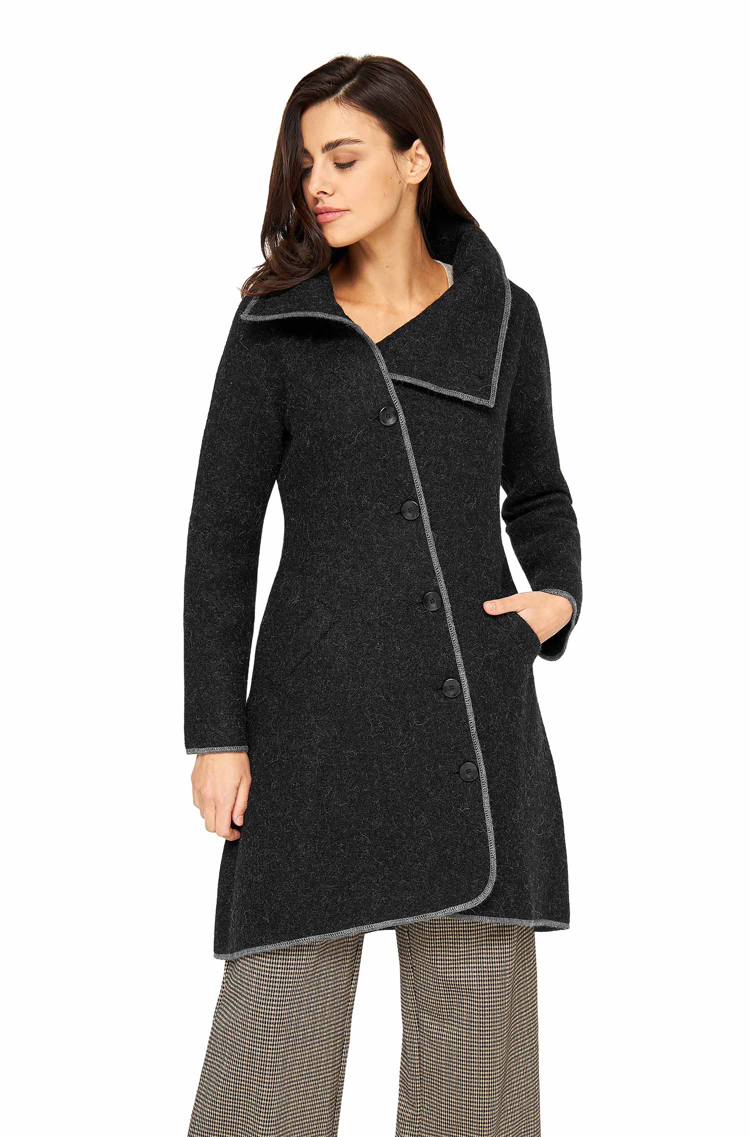 Manteau en alpaga ASI en alpaga et laine