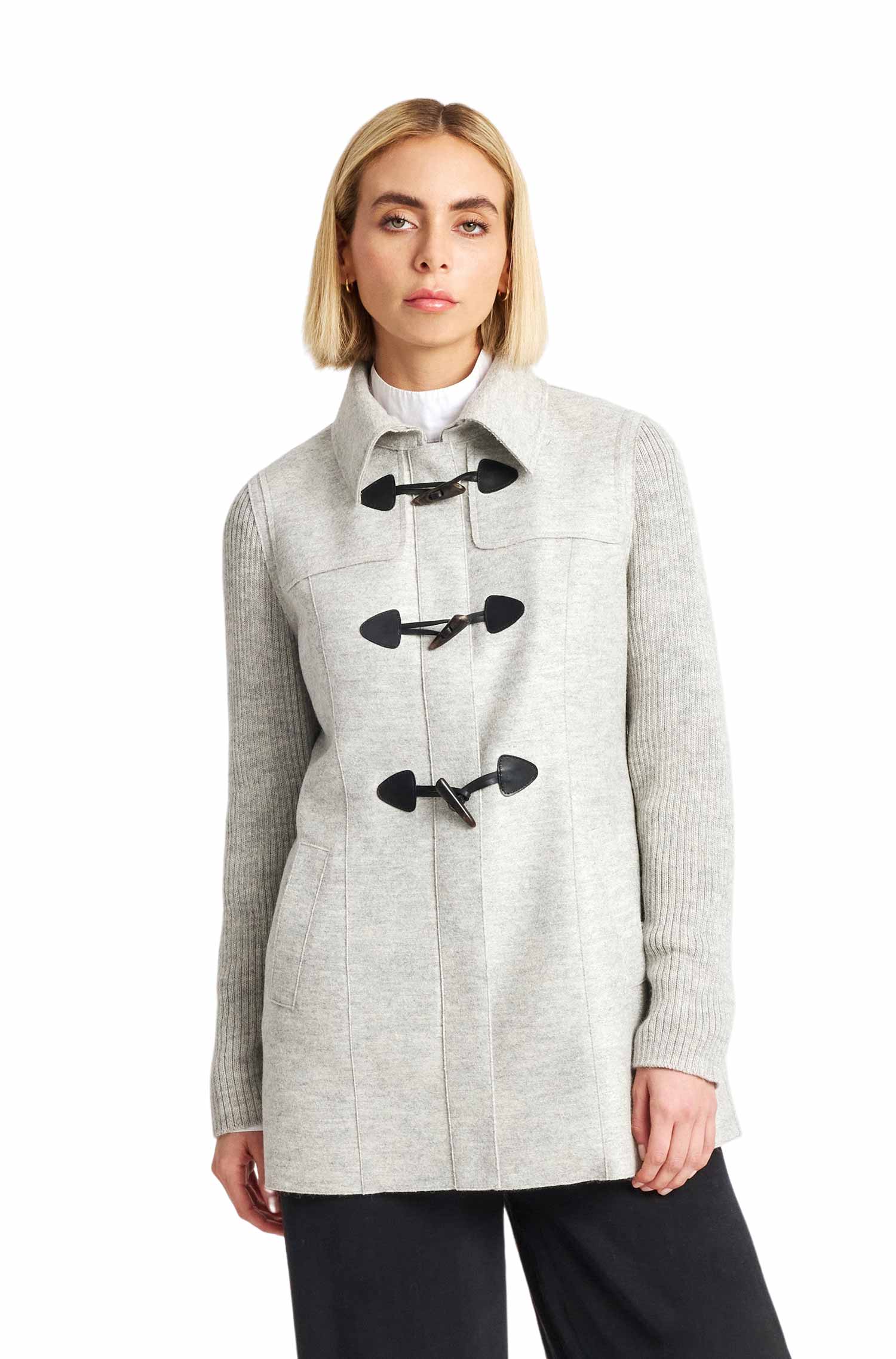 Alpaca coat NASTRI made of alpaca & wool