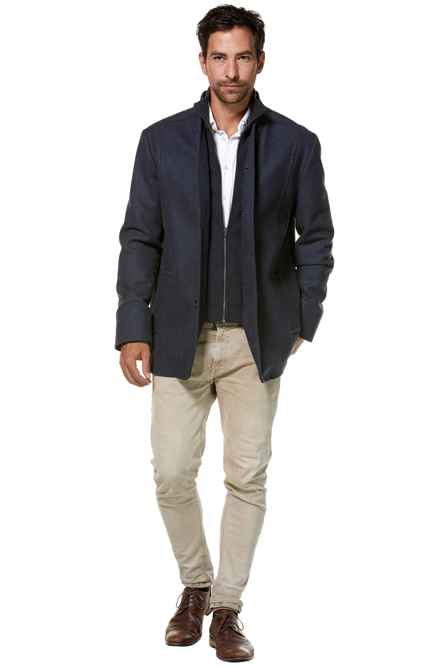 Alpaka Mantel PABLO aus Alpaka und Woll-Mix