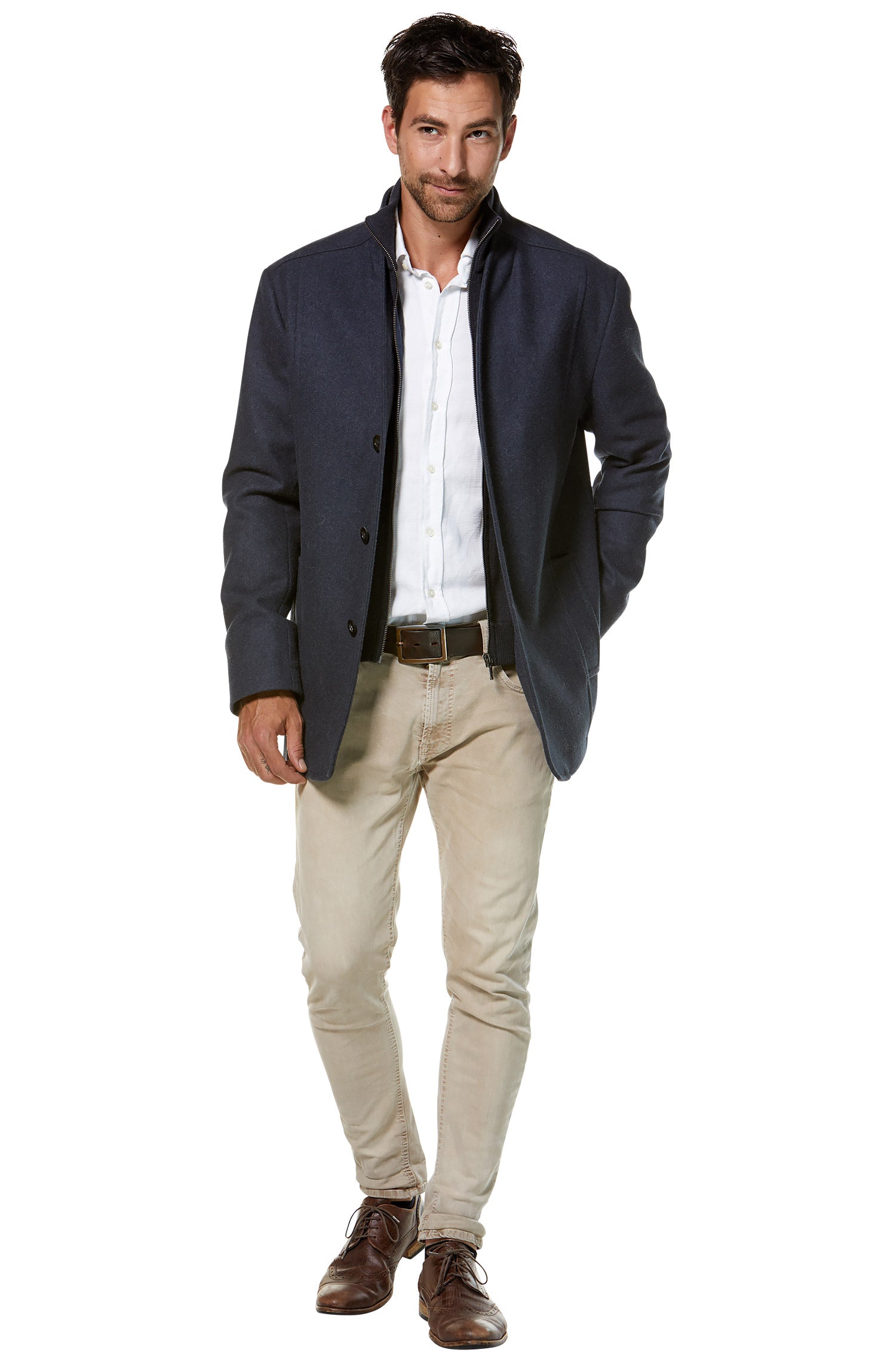 Alpaka Mantel PABLO aus Alpaka und Woll-Mix