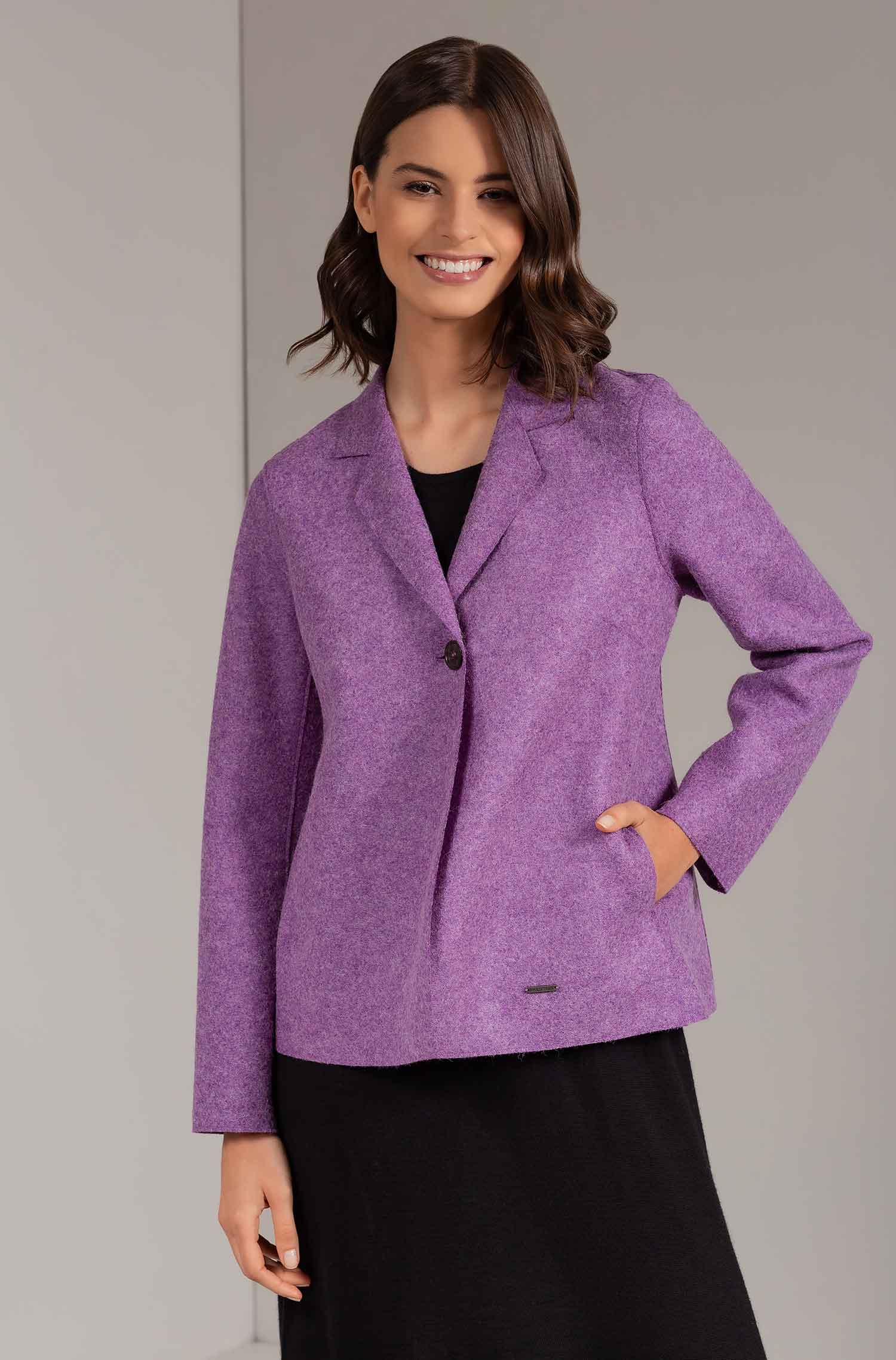 Alpaka Mantel USAGE aus Alpaka und Wolle