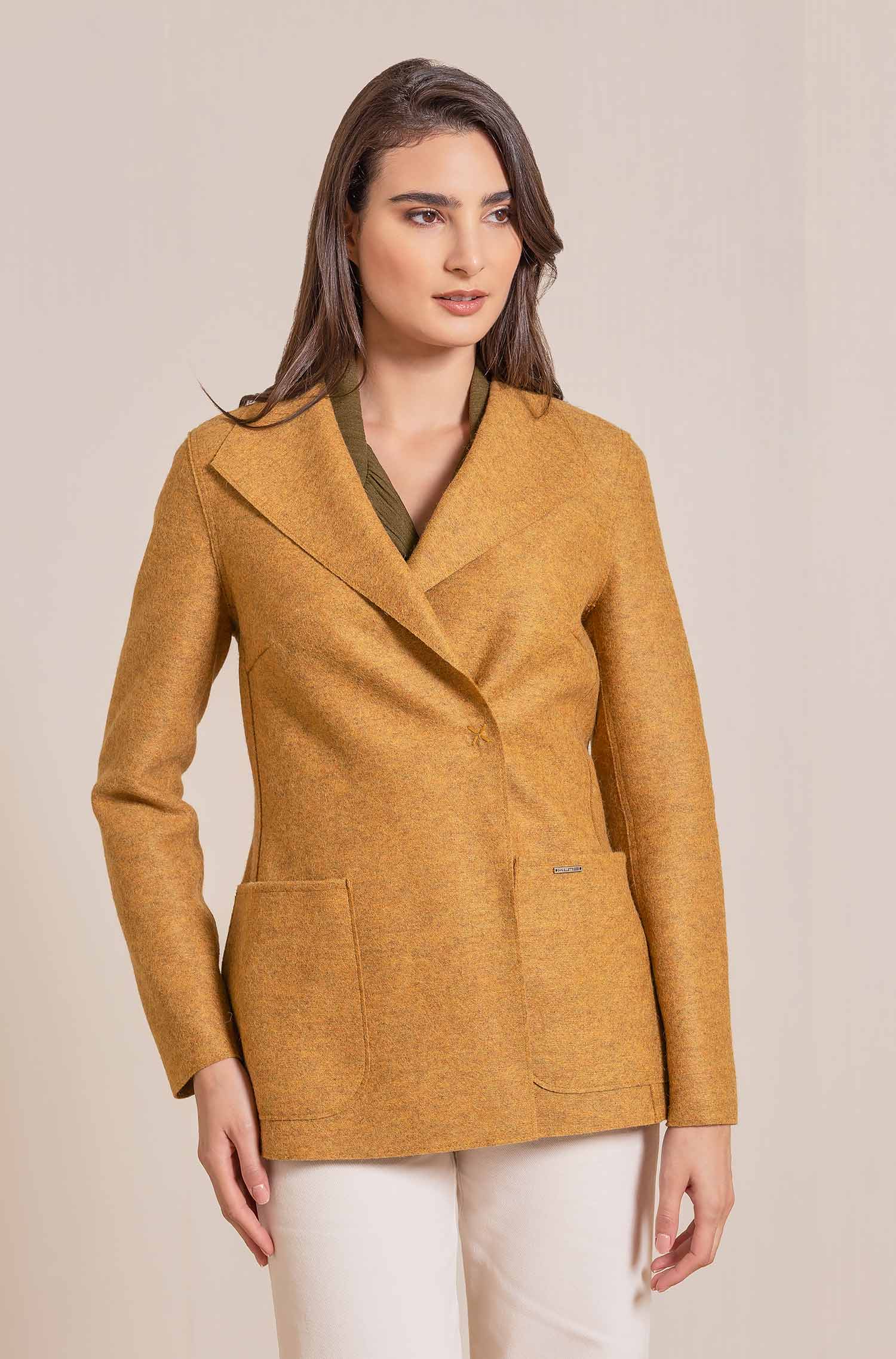 Alpaka Mantel VADERETRO aus Alpaka und Wolle