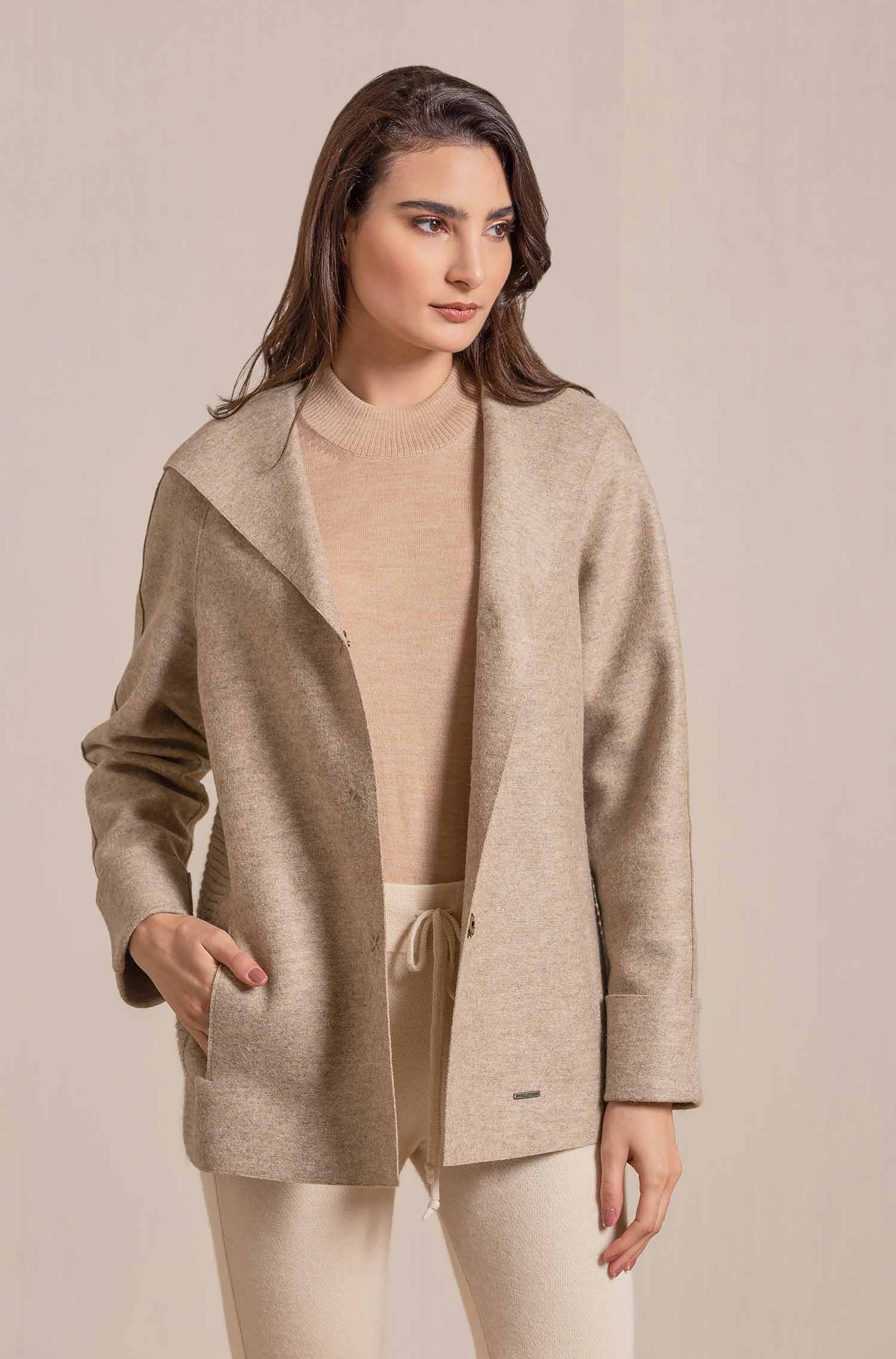 Alpaka Mantel VALONTANO aus Alpaka und Wolle