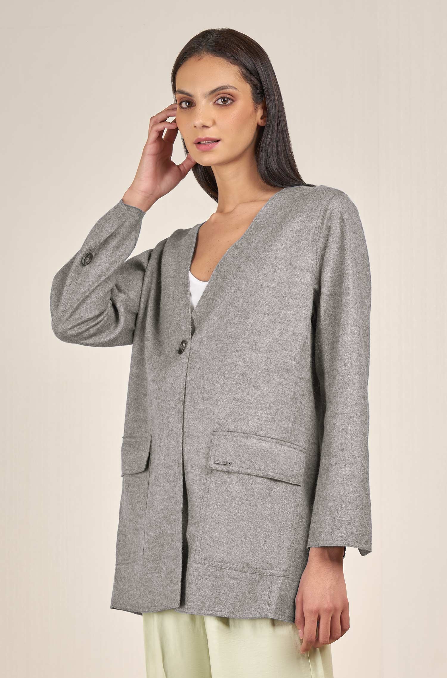 Alpaca coat VERTIGO made of alpaca & wool