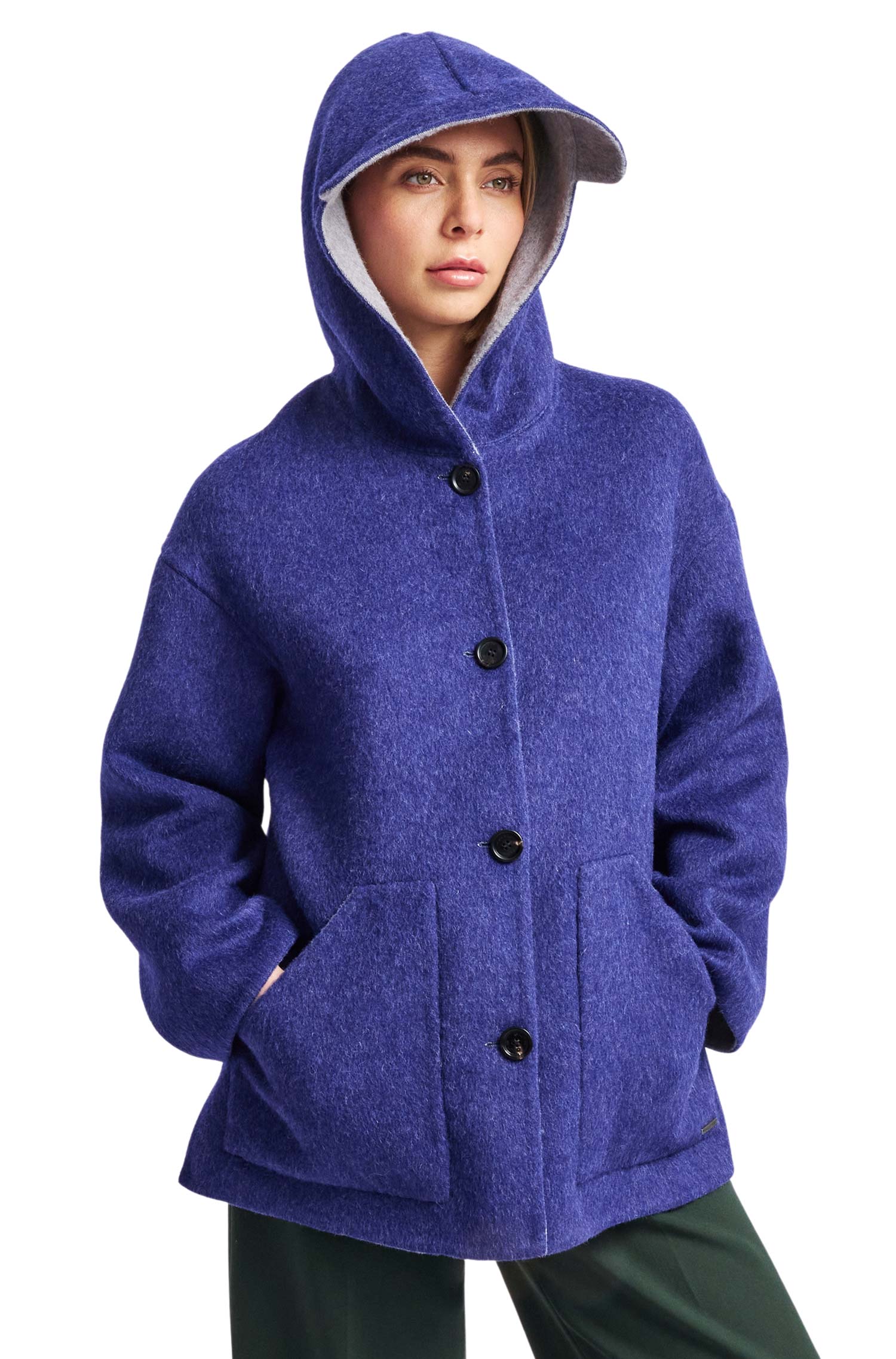 Alpaca coat WHOOPI made of alpaca & wool