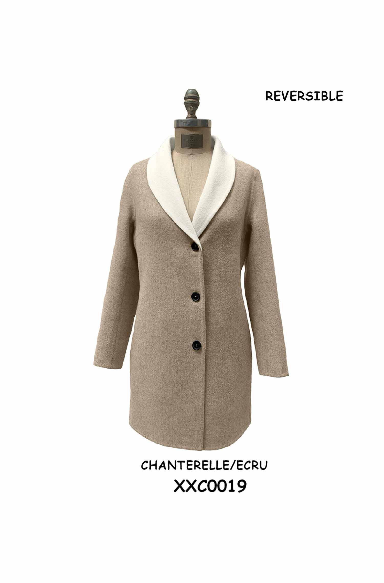 Alpaka Mantel WILLIANNE aus Alpaka & Wolle