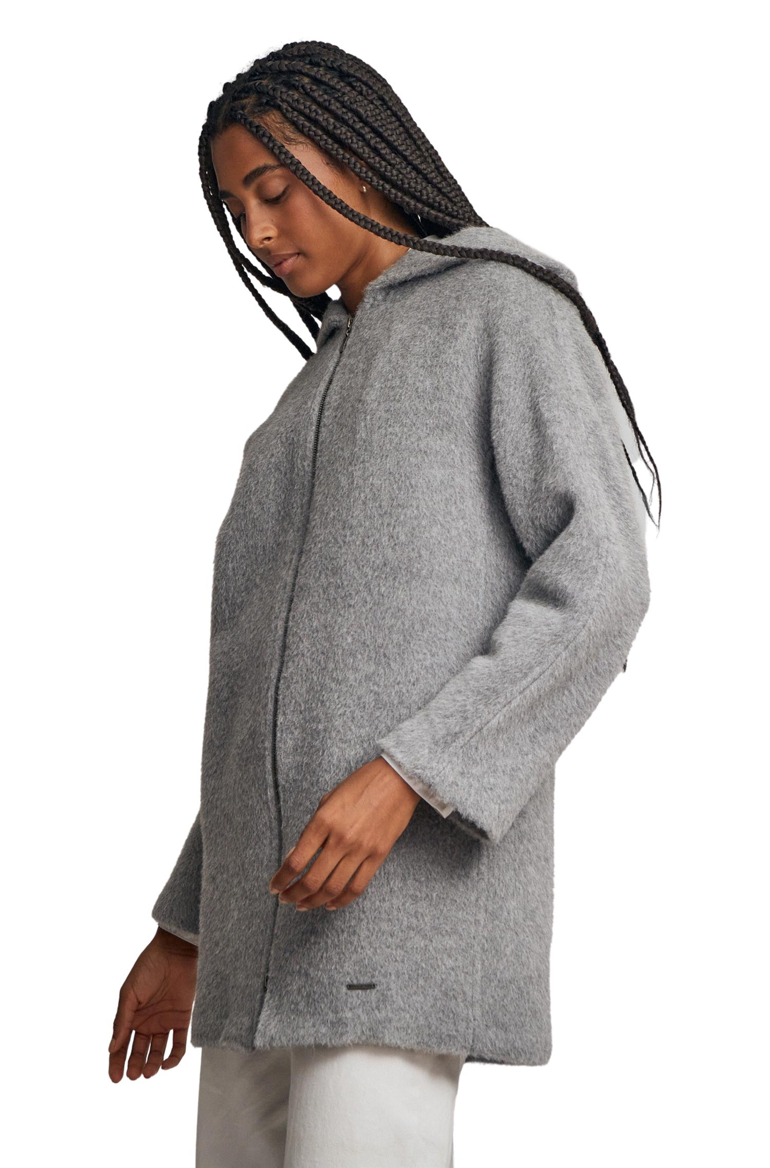 Alpaka Mantel WUNDERBAR aus Alpaka & Wolle