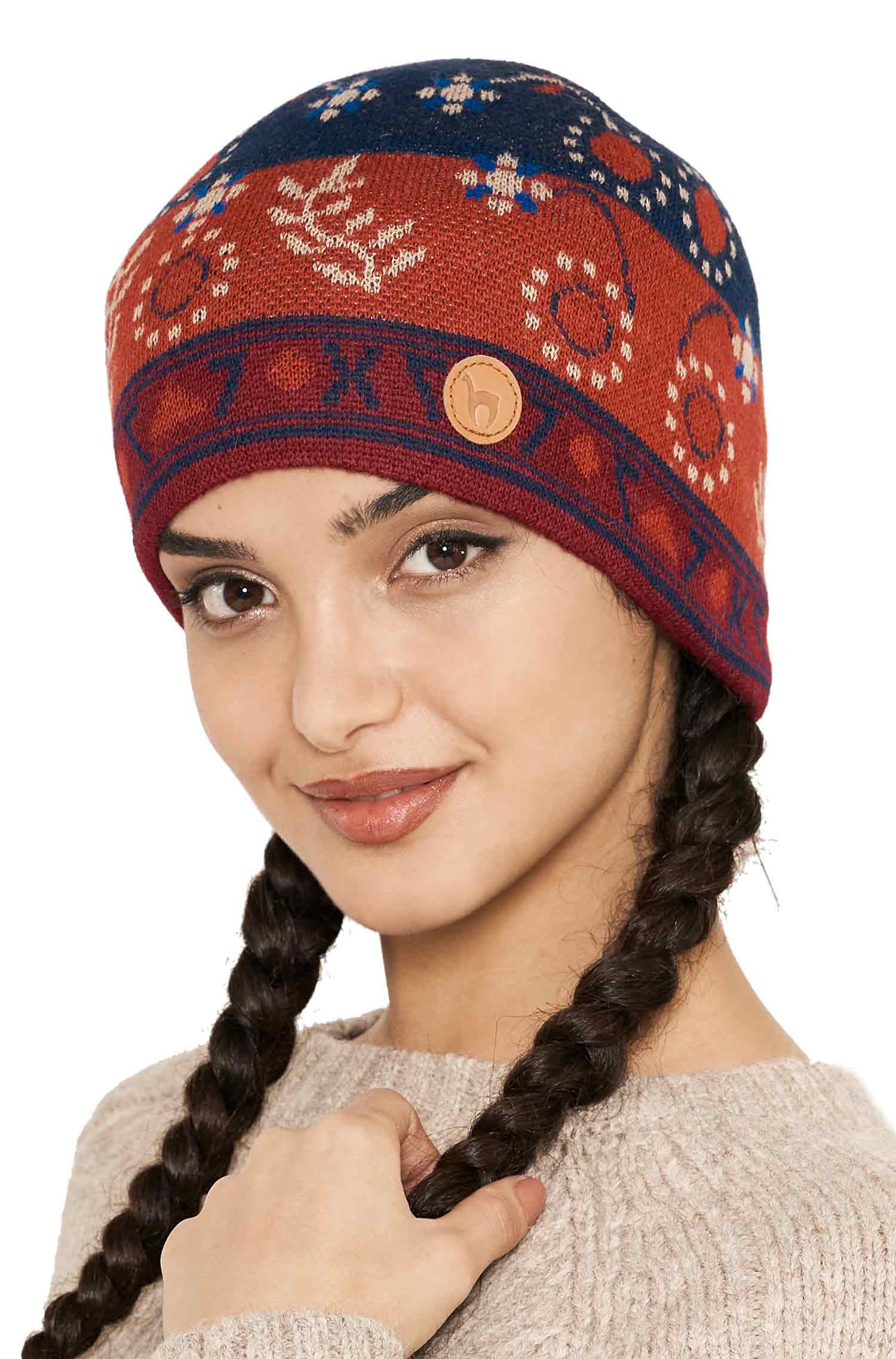 Bonnet en alpaga BELLA en 100% bébé alpaga