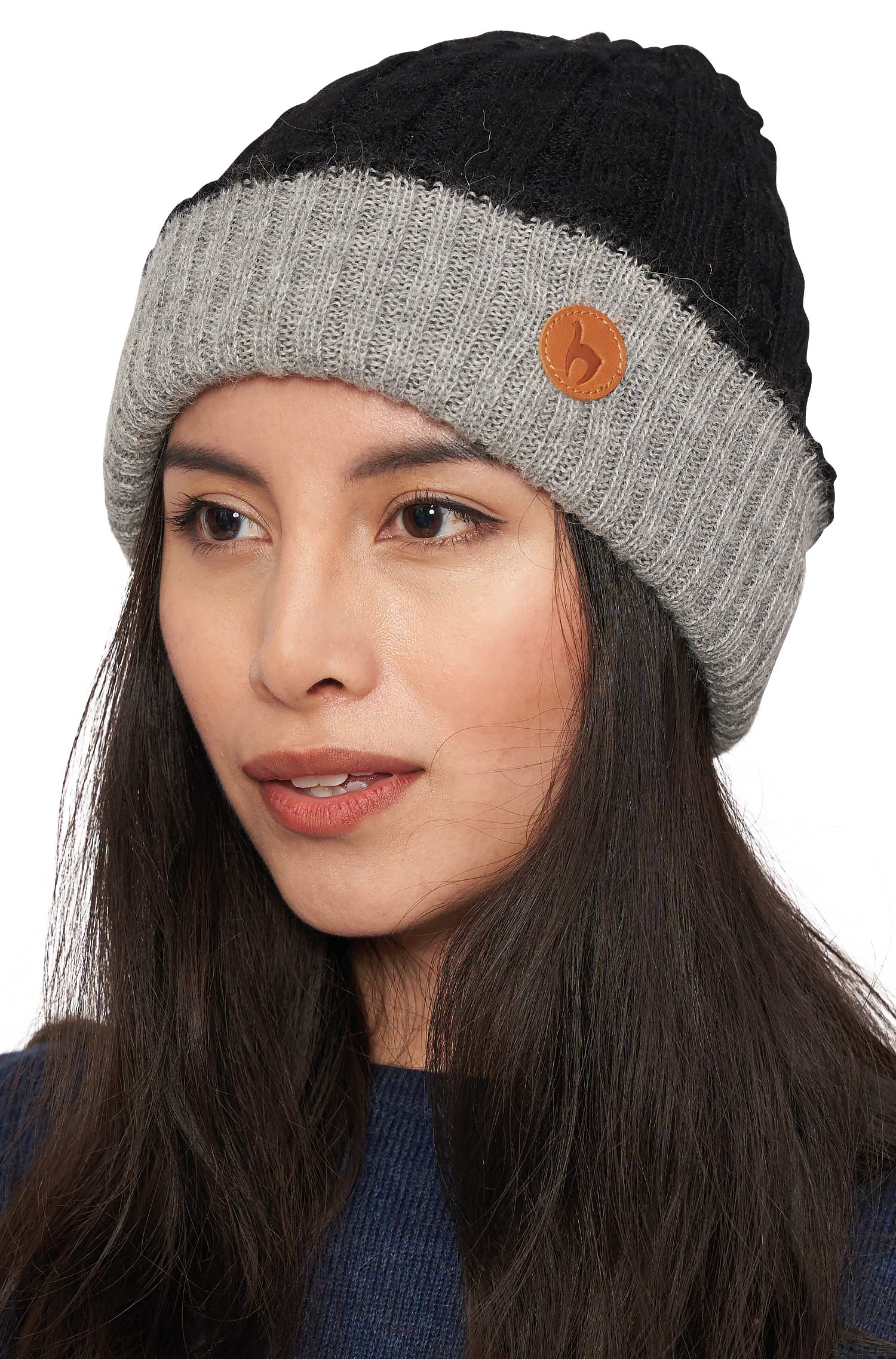 Bonnet en alpaga SUAVE en 100% bébé alpaga