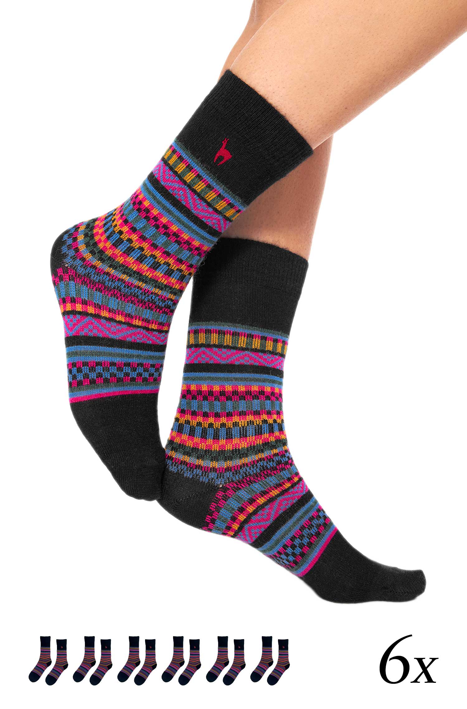Chaussettes premium en alpaga COLORIDO en bébé alpaga