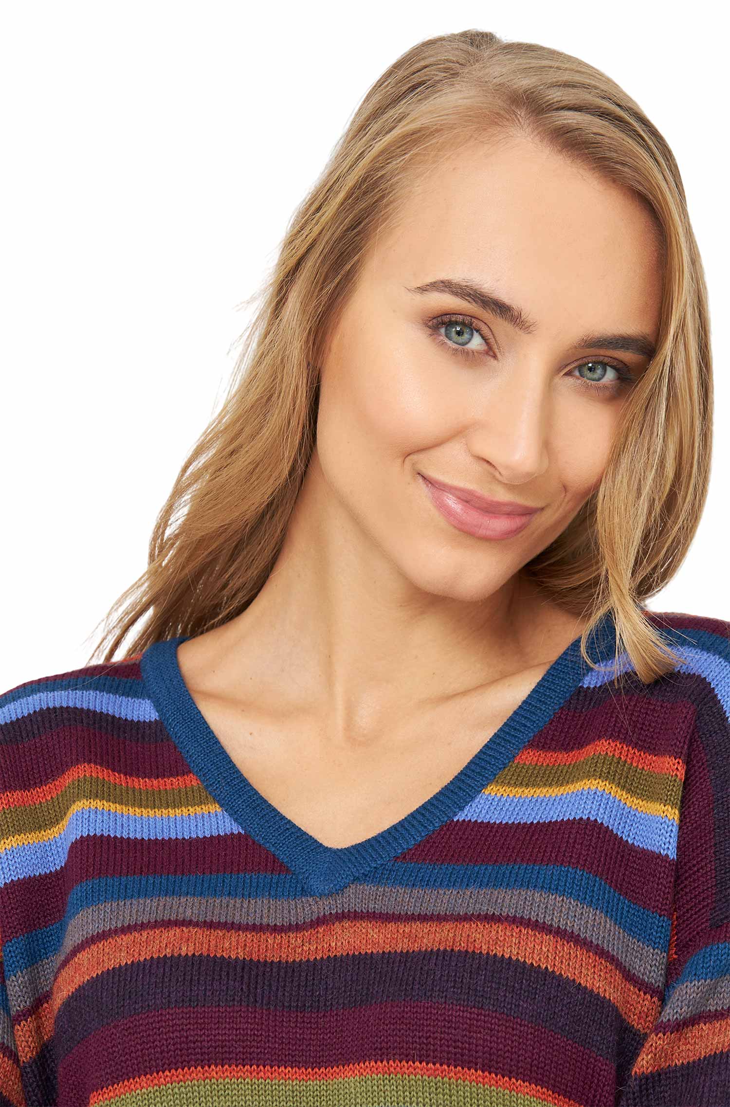 Alpaka Pullover ARCO IRIS aus 100% Baby Alpaka