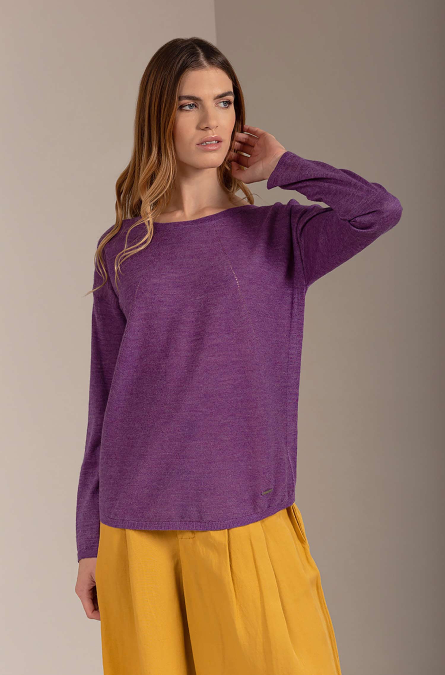 Alpaca sweater UTOPIA made of baby alpaca and silk