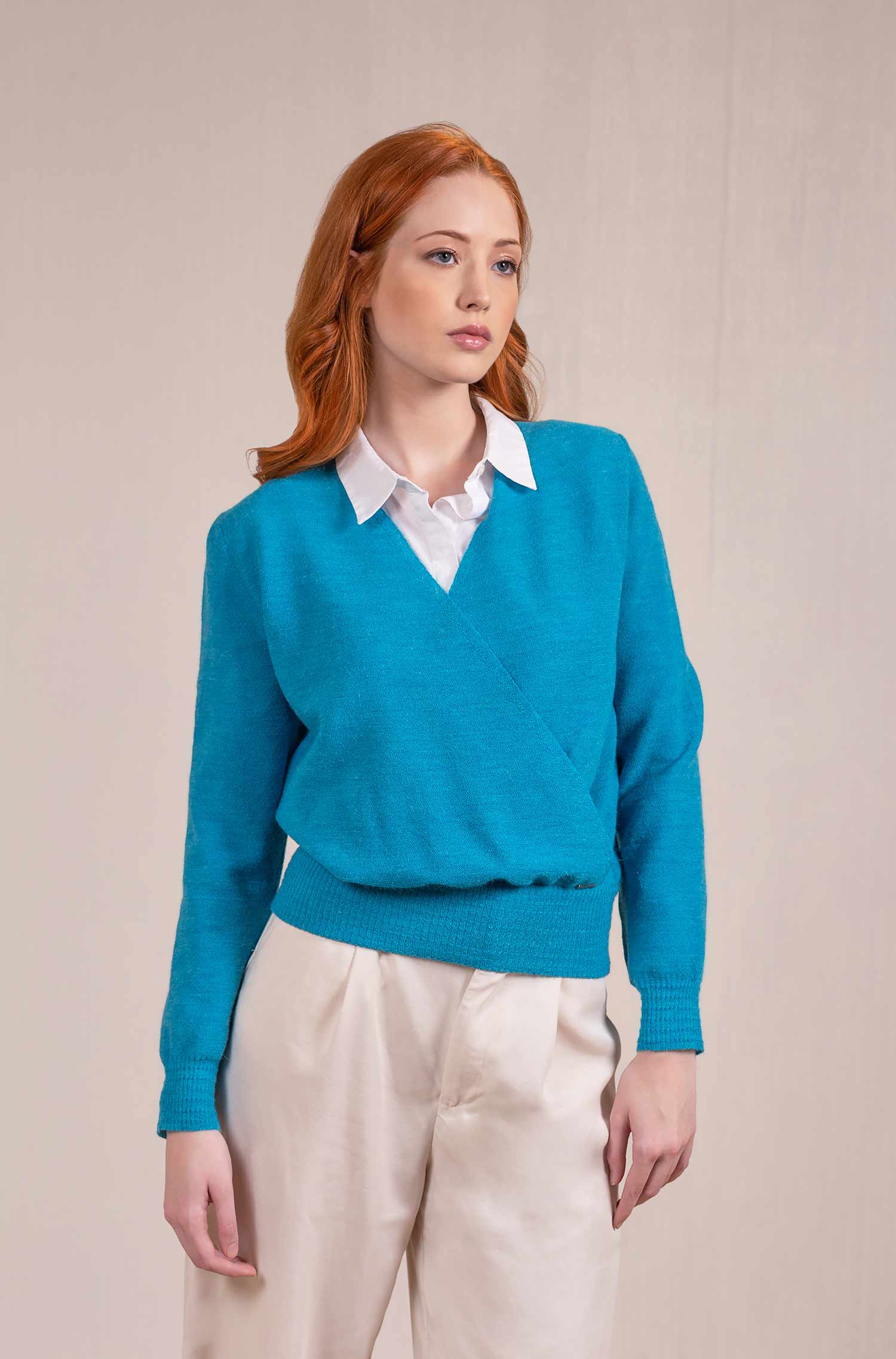 Alpaka Pullover VIOLIN aus 100% Baby Alpaka