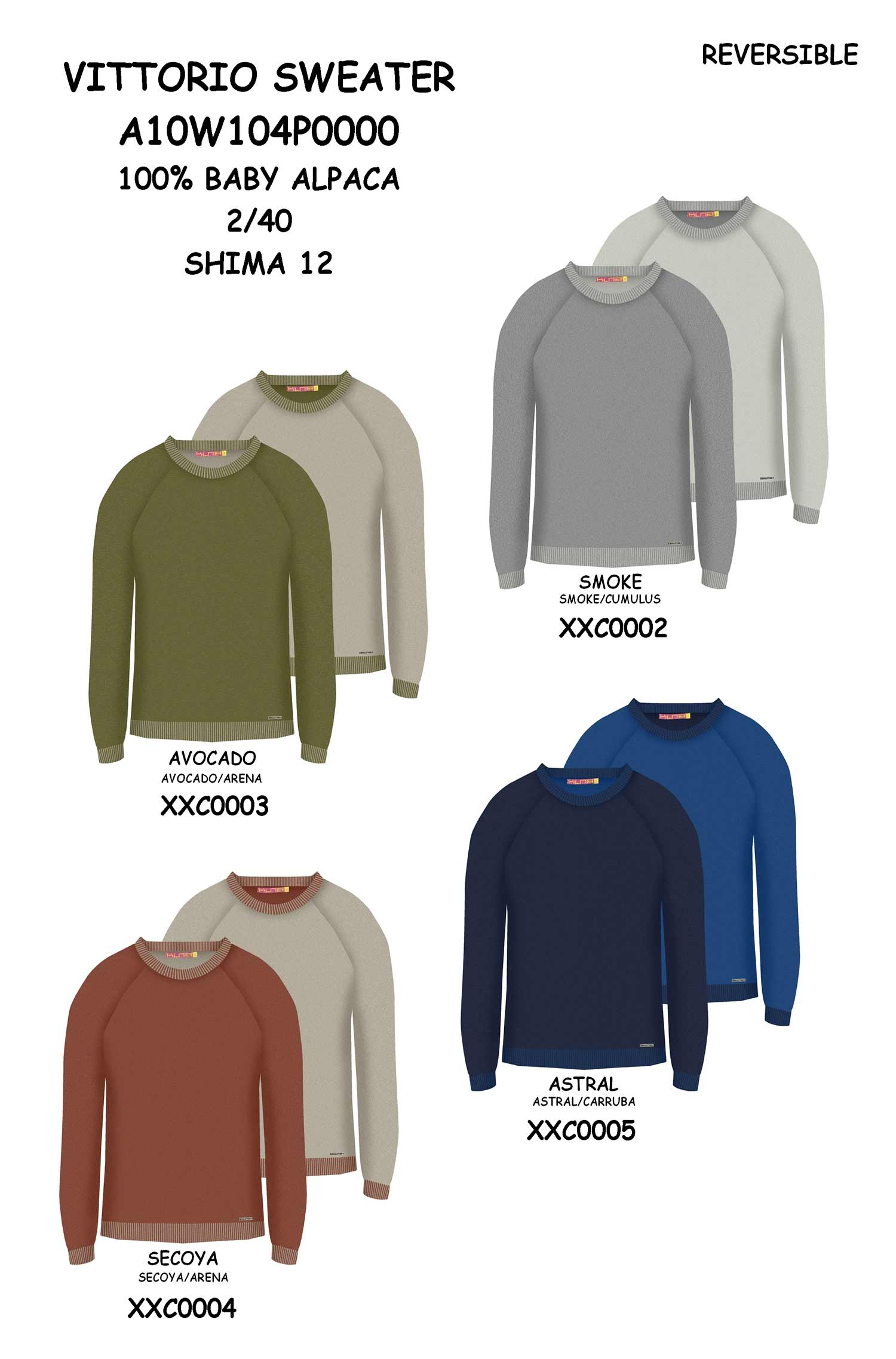 Alpaka Pullover VITTORIO aus 100% Baby Alpaka