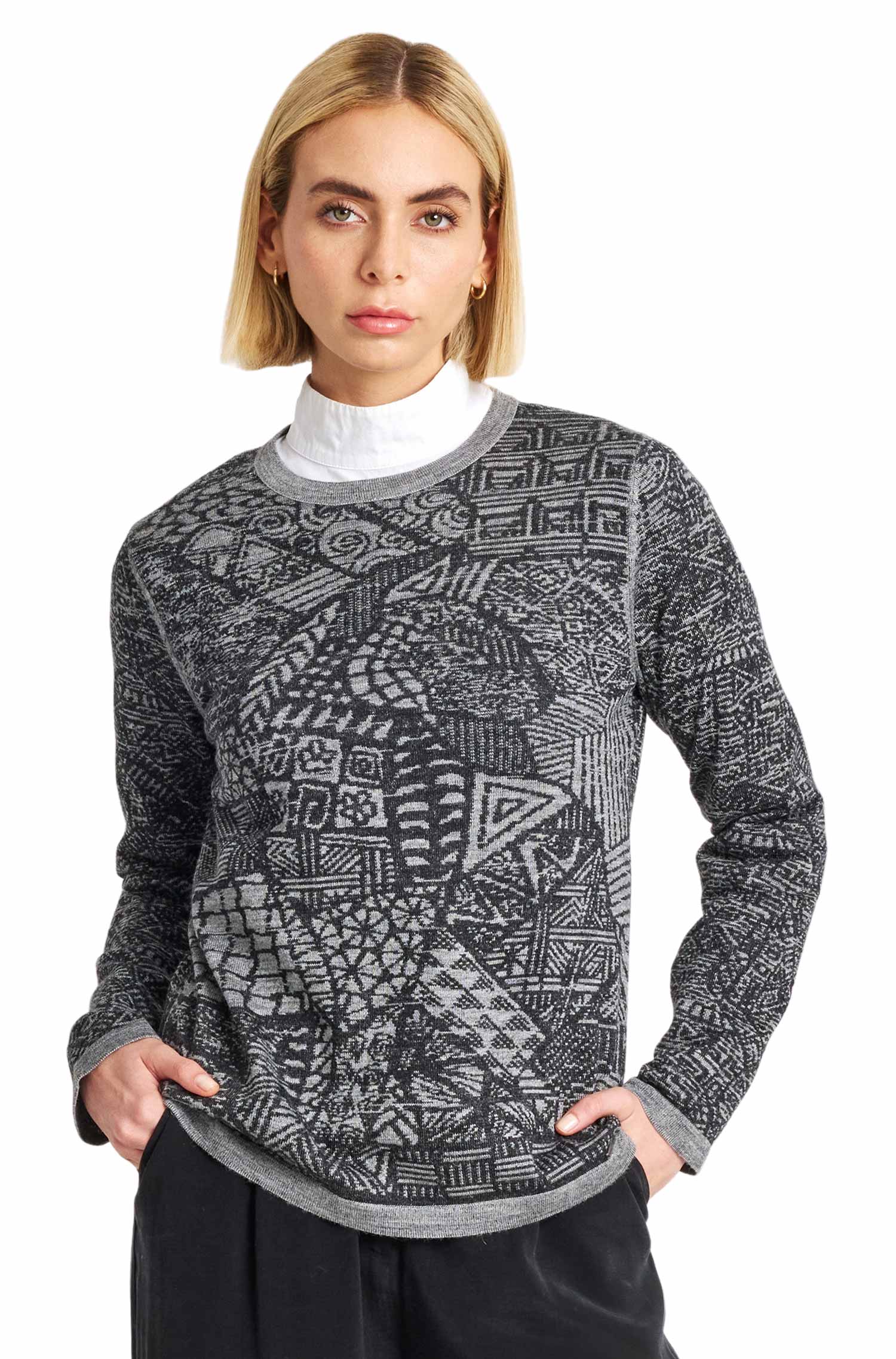 Alpaca sweater WEB made of alpaca & silk