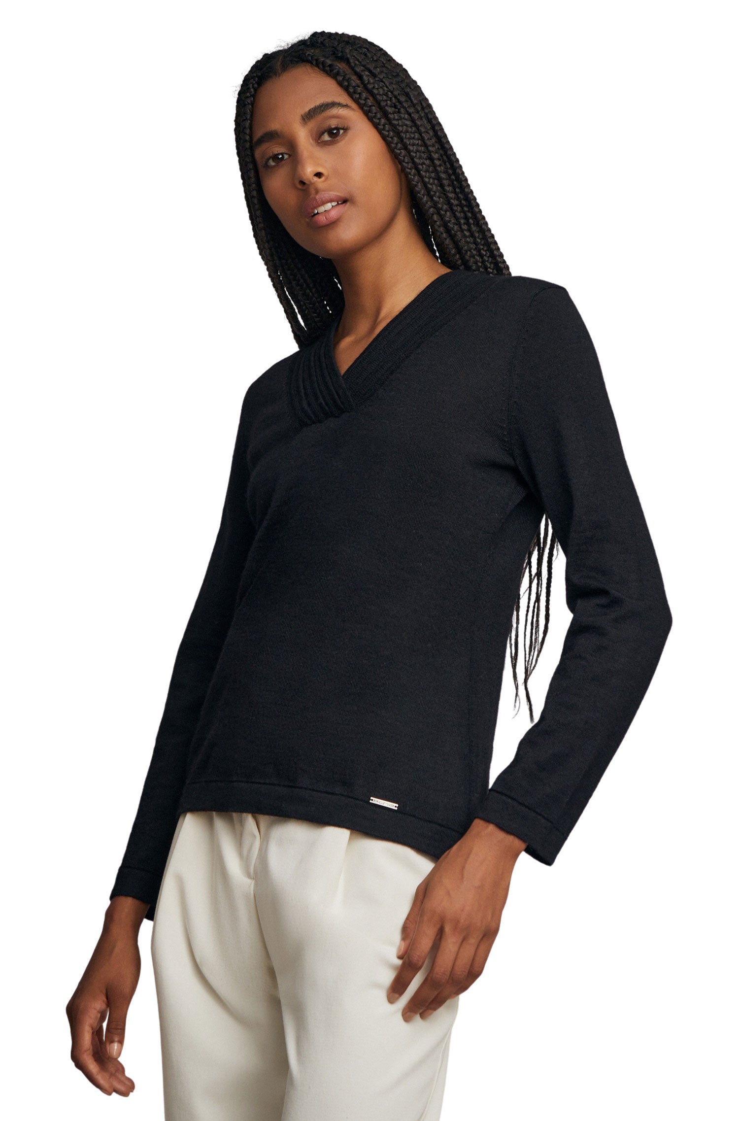 Alpaka Pullover WHATEVER V aus 100% Baby Alpaka