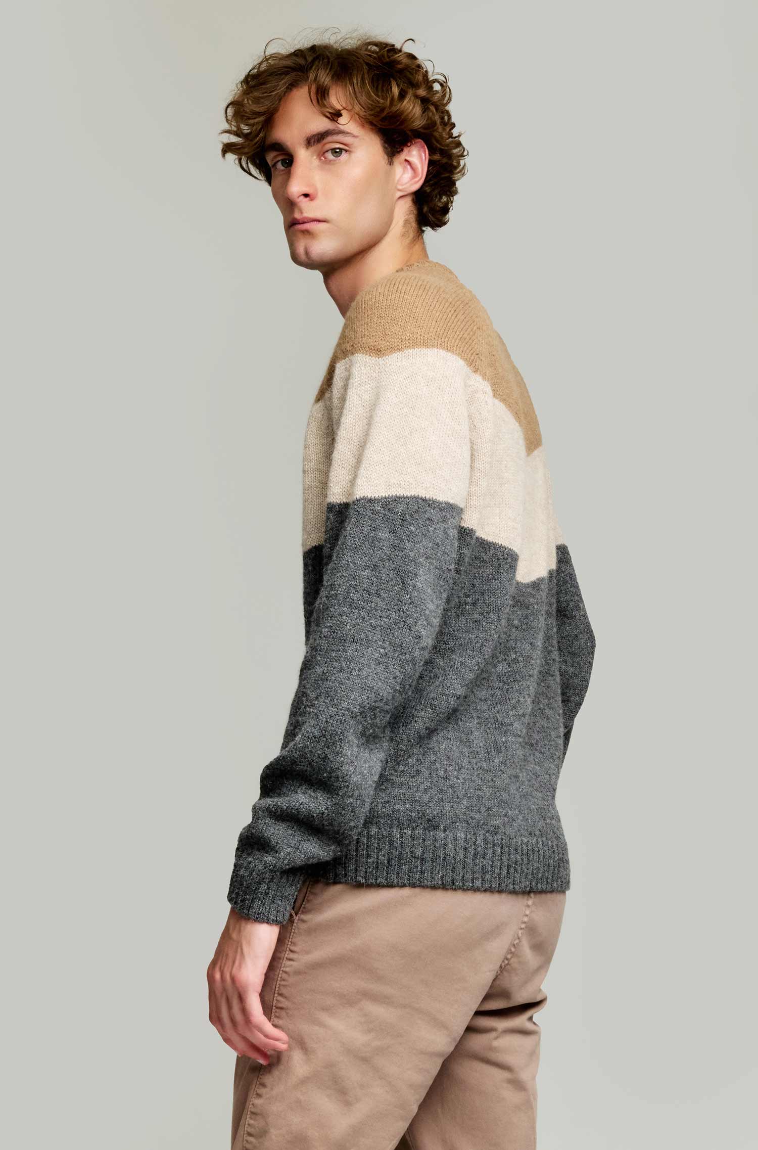 Baby Alpaka Pullover YANNICK für Kinder - weich & kuschelig