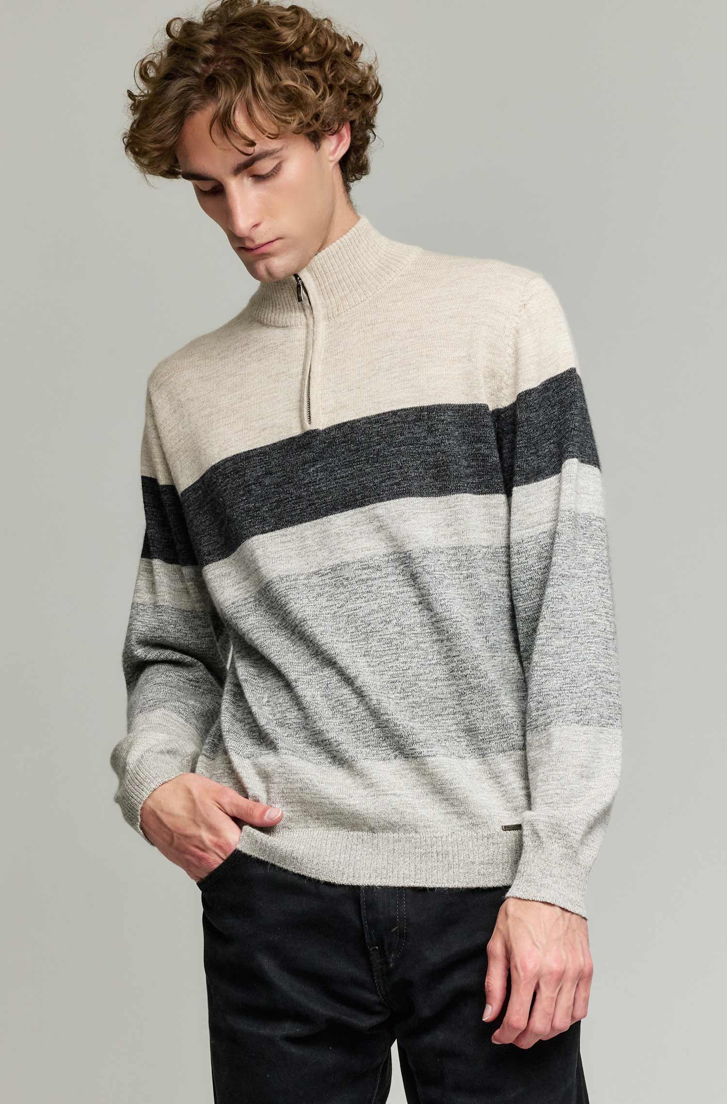 Pull en alpaga YONAS en 100% bébé alpaga