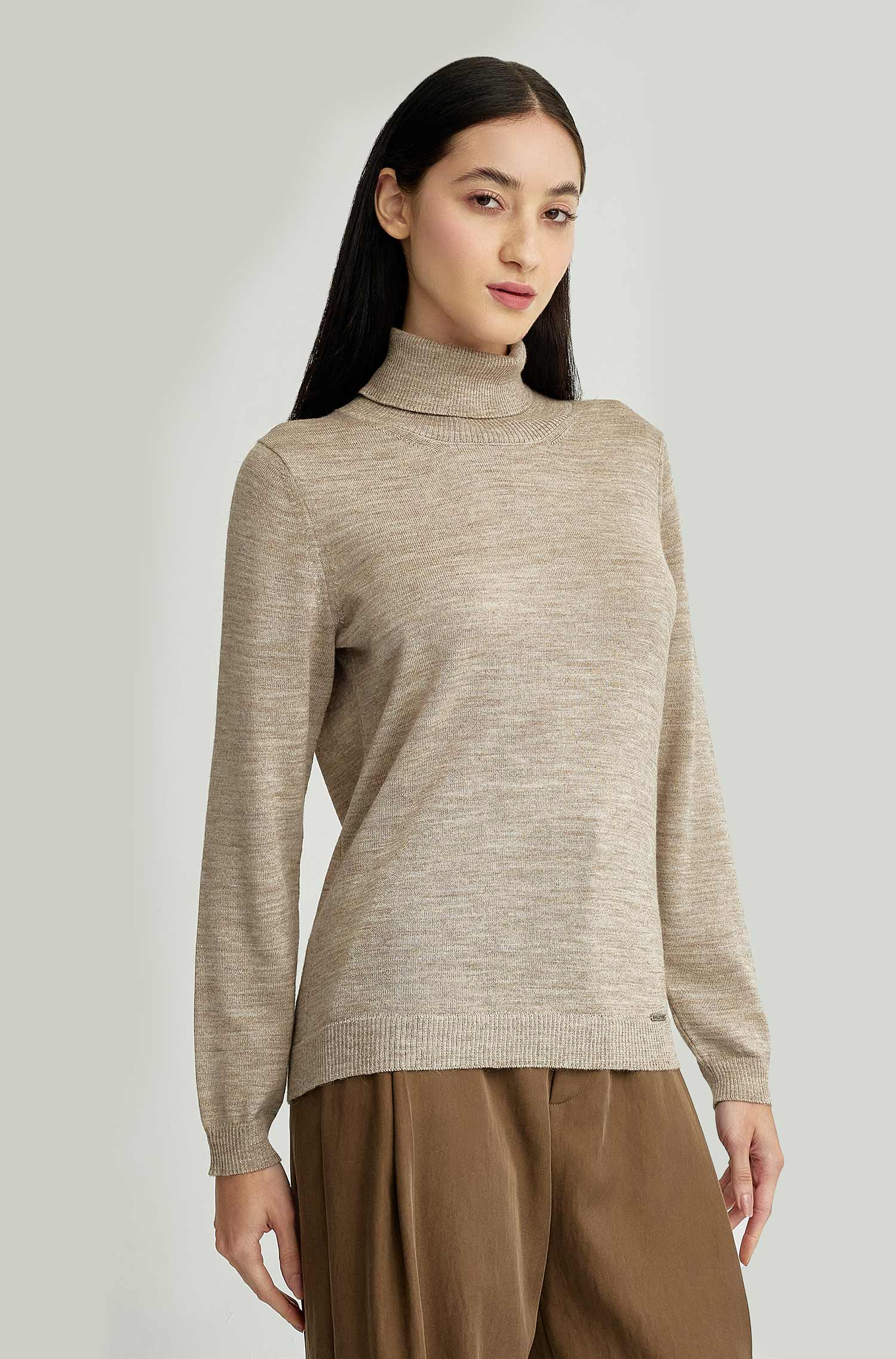Pull en alpaga YSOLA en baby alpaga & soie