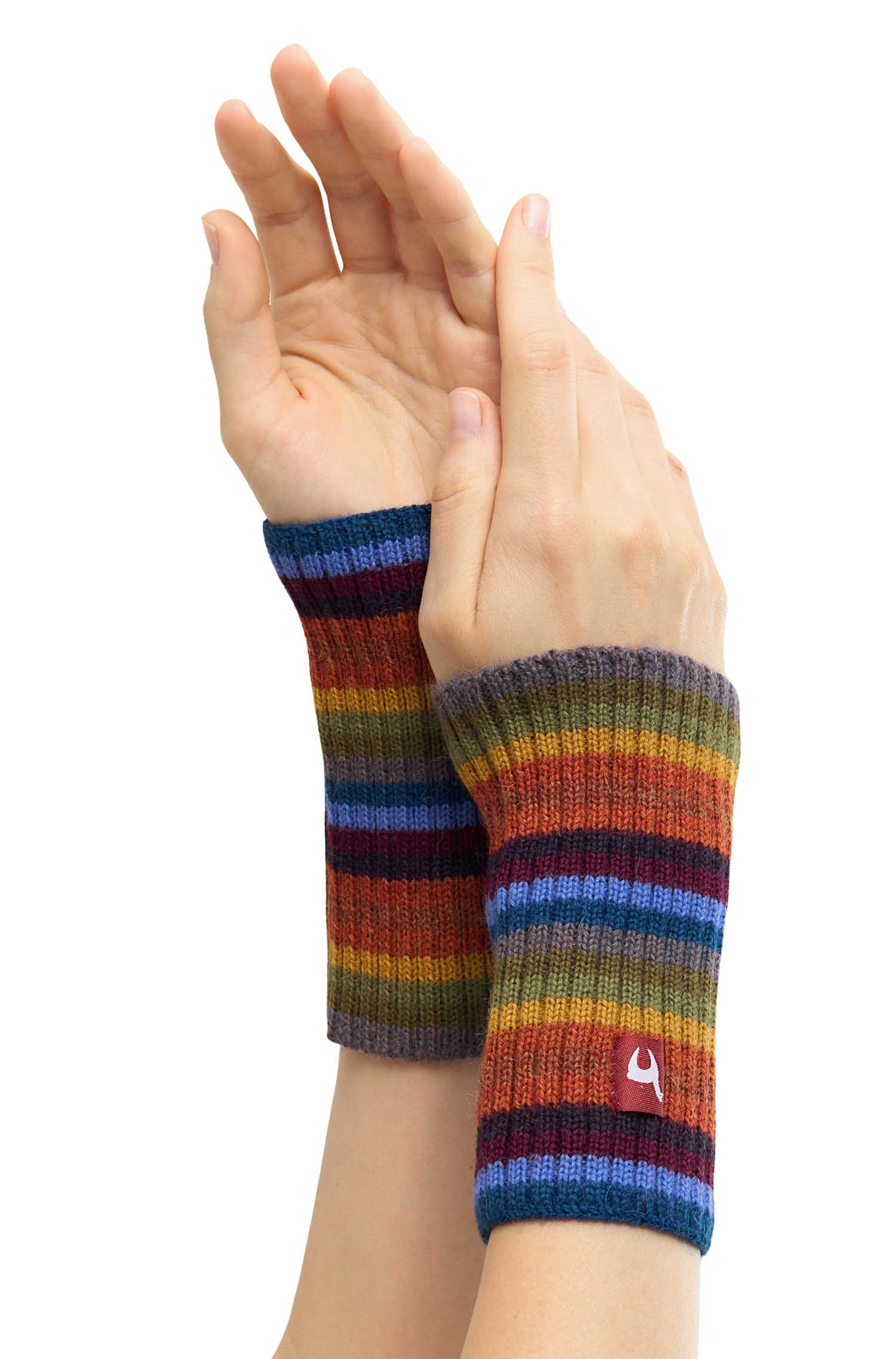 Alpaka Pulswärmer ARCO IRIS aus 100% Baby Alpaka