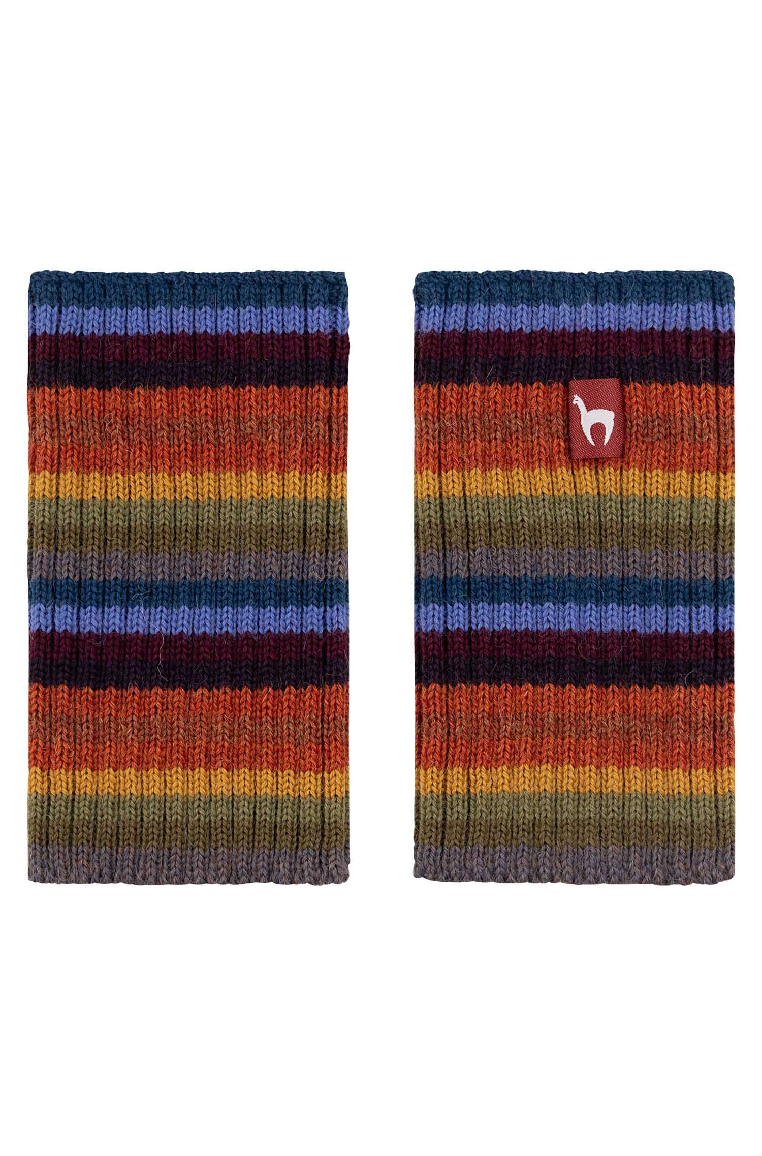 Alpaka Pulswärmer ARCO IRIS aus 100% Baby Alpaka