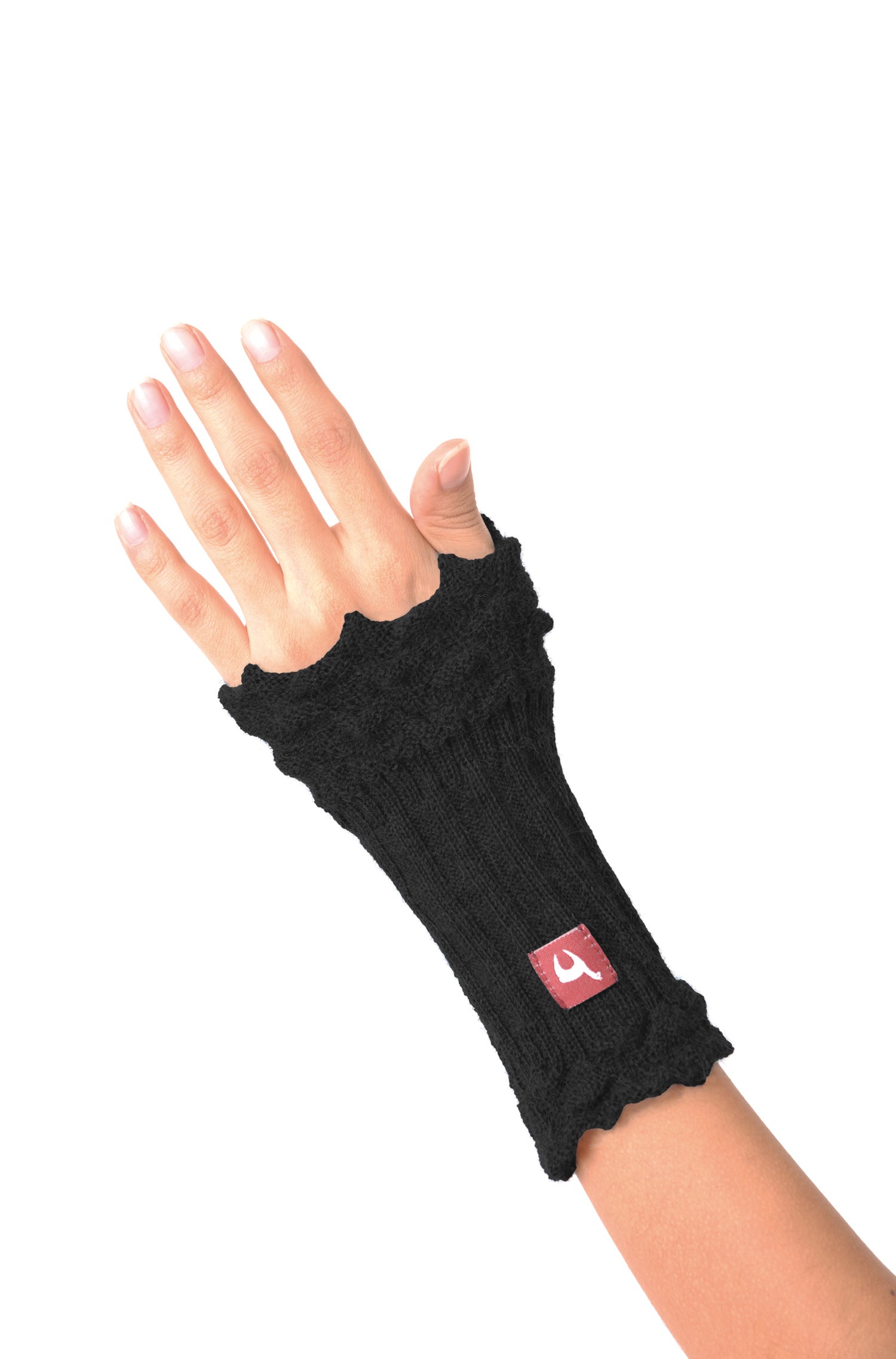 Alpaca wrist warmers BERNICE made from 100% baby alpaca