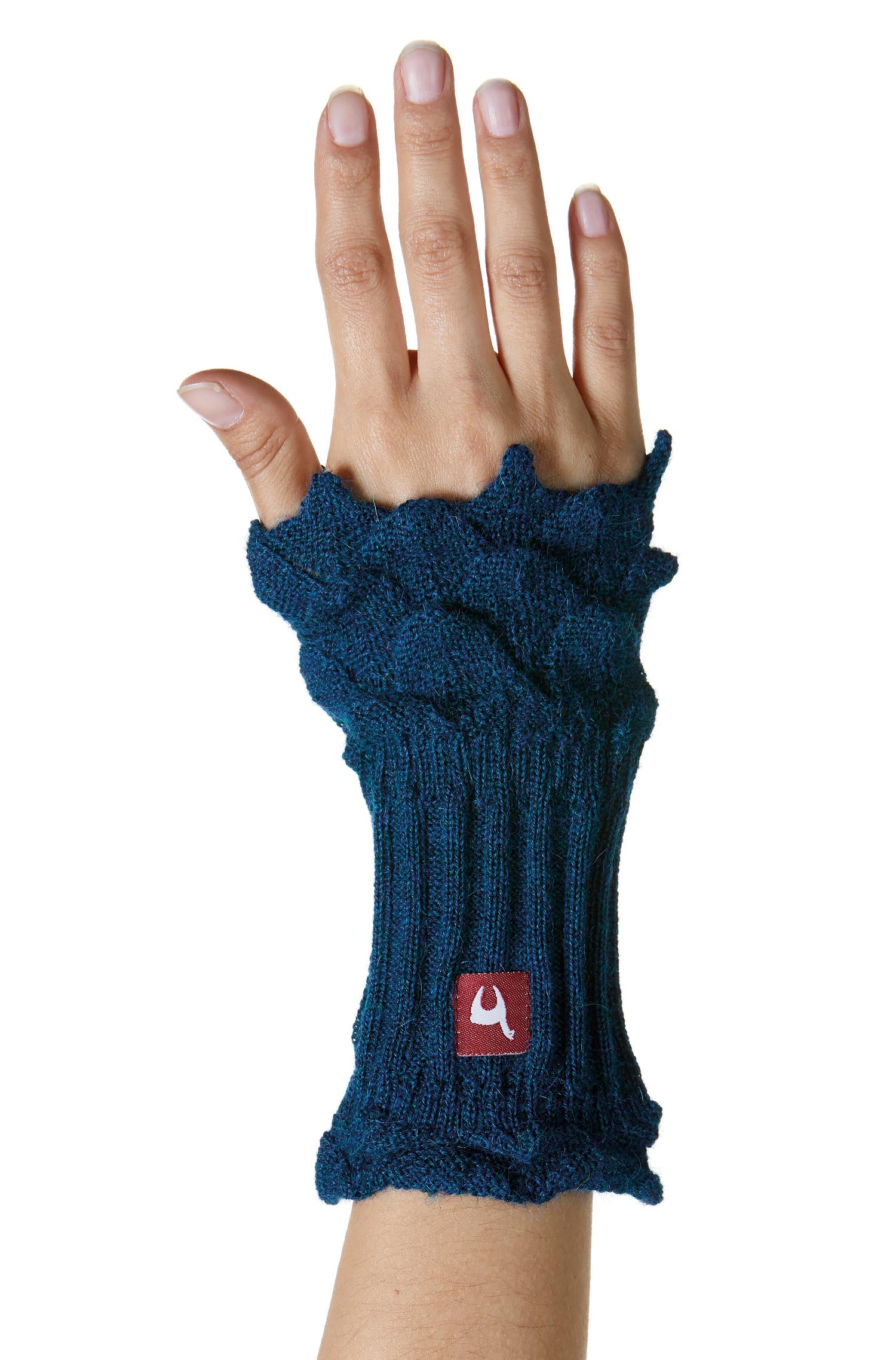 Alpaca wrist warmers BERNICE made from 100% baby alpaca