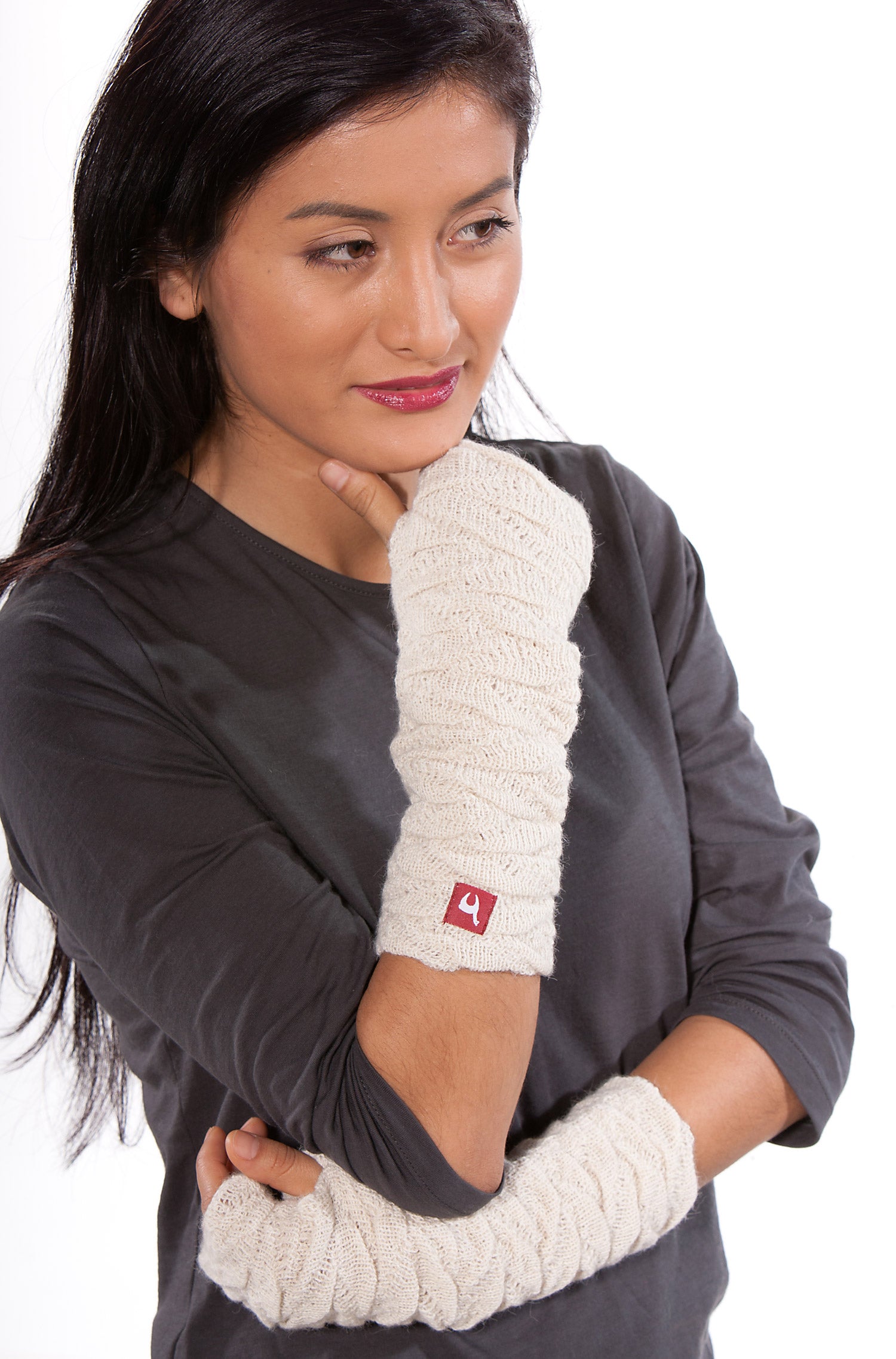 Alpaka Pulswärmer BIESEN aus 100% Baby Alpaka