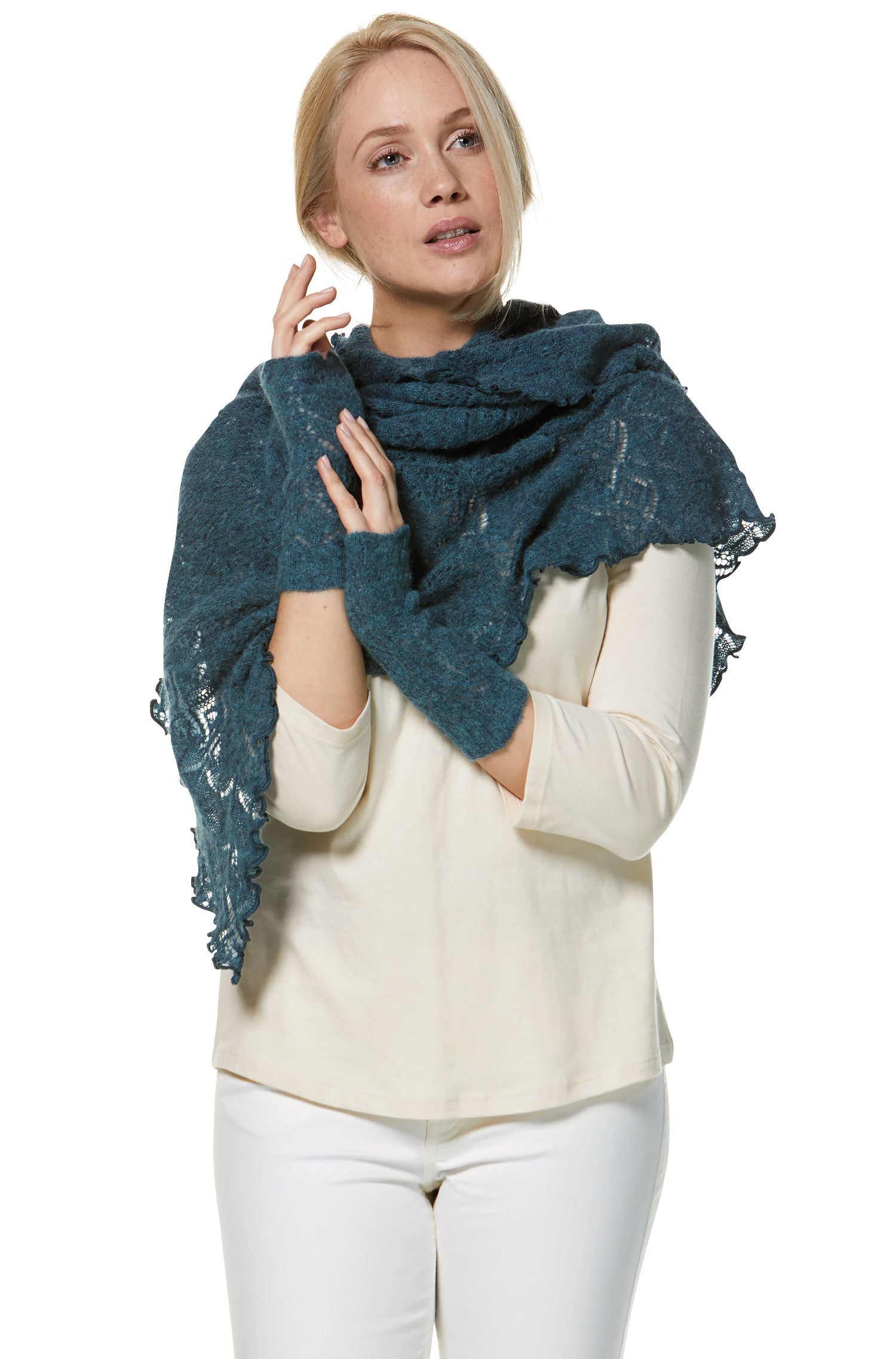 Alpaka Pulswärmer HADIA aus 55% Baby Alpaka & 26% Merino