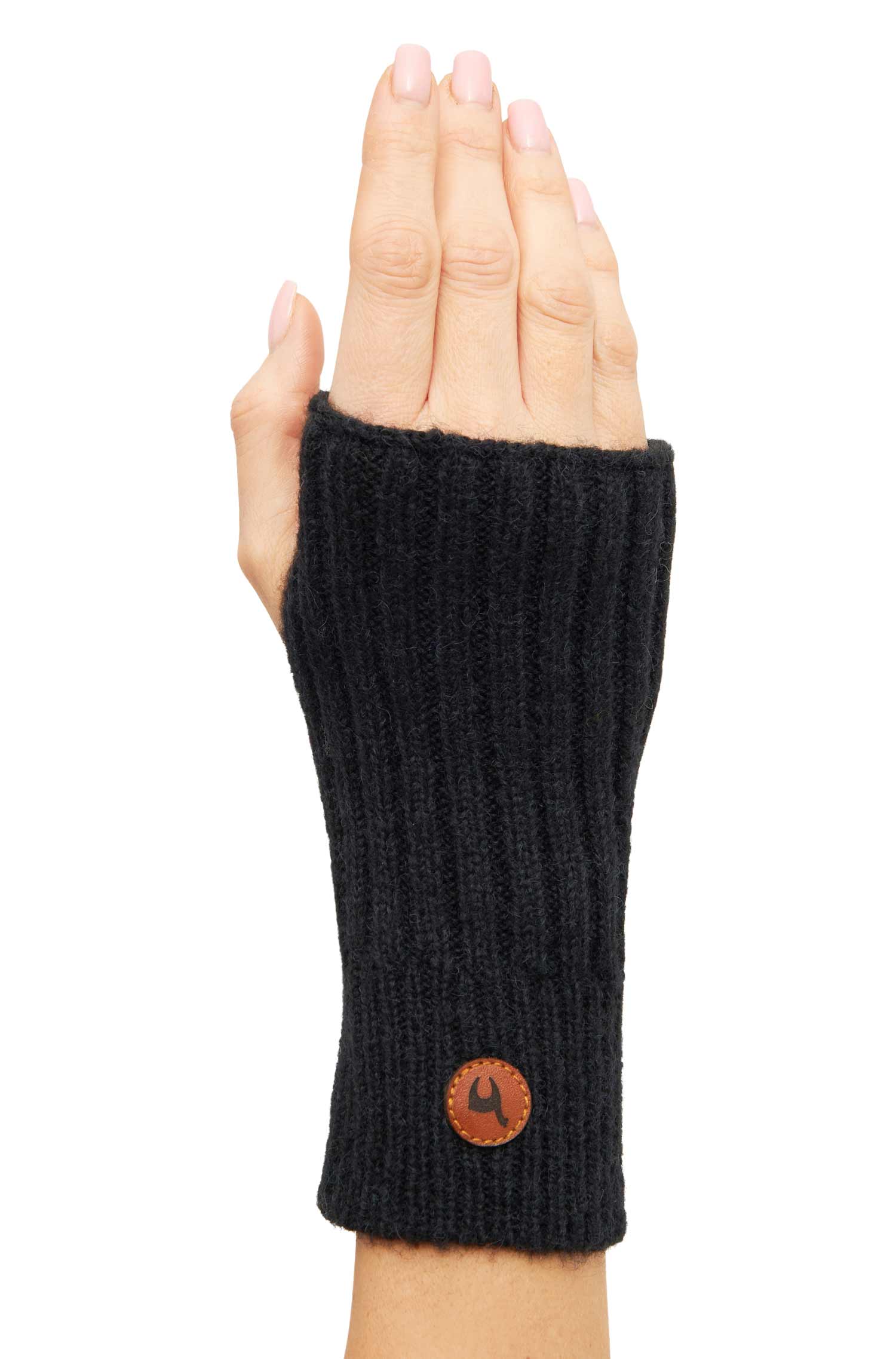 Alpaka Pulswärmer PACA mit Daumenloch aus Baby Alpaka-Merino-Mix