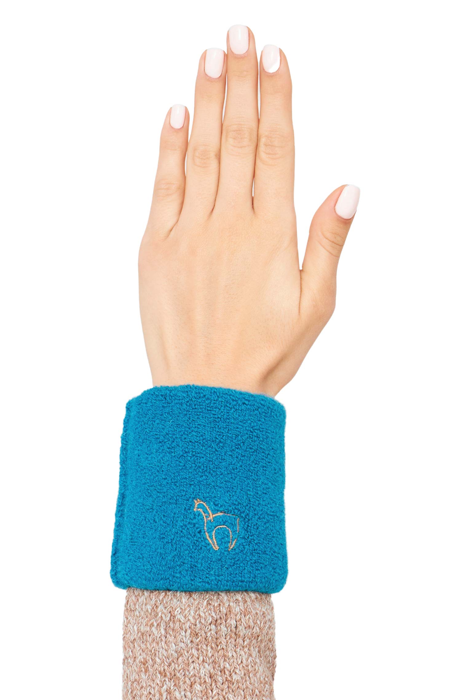 Alpaka Pulswärmer STRETCH mit Baby Alpaka