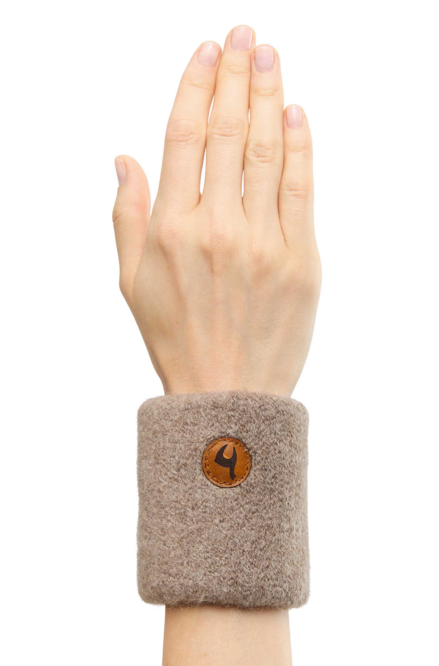 Alpaka Pulswärmer STRETCH mit Baby Alpaka