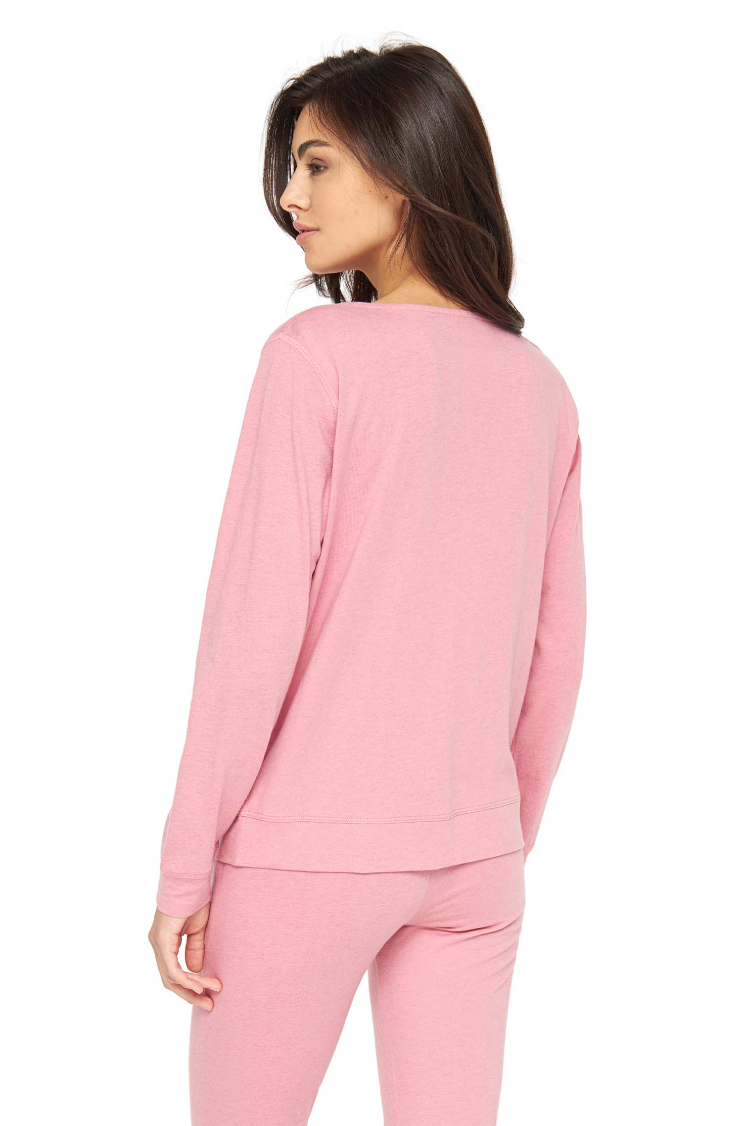 Alpaka Pyjama Damen Oberteil DREAMLINE aus Alpaka-Baumwoll-Mix