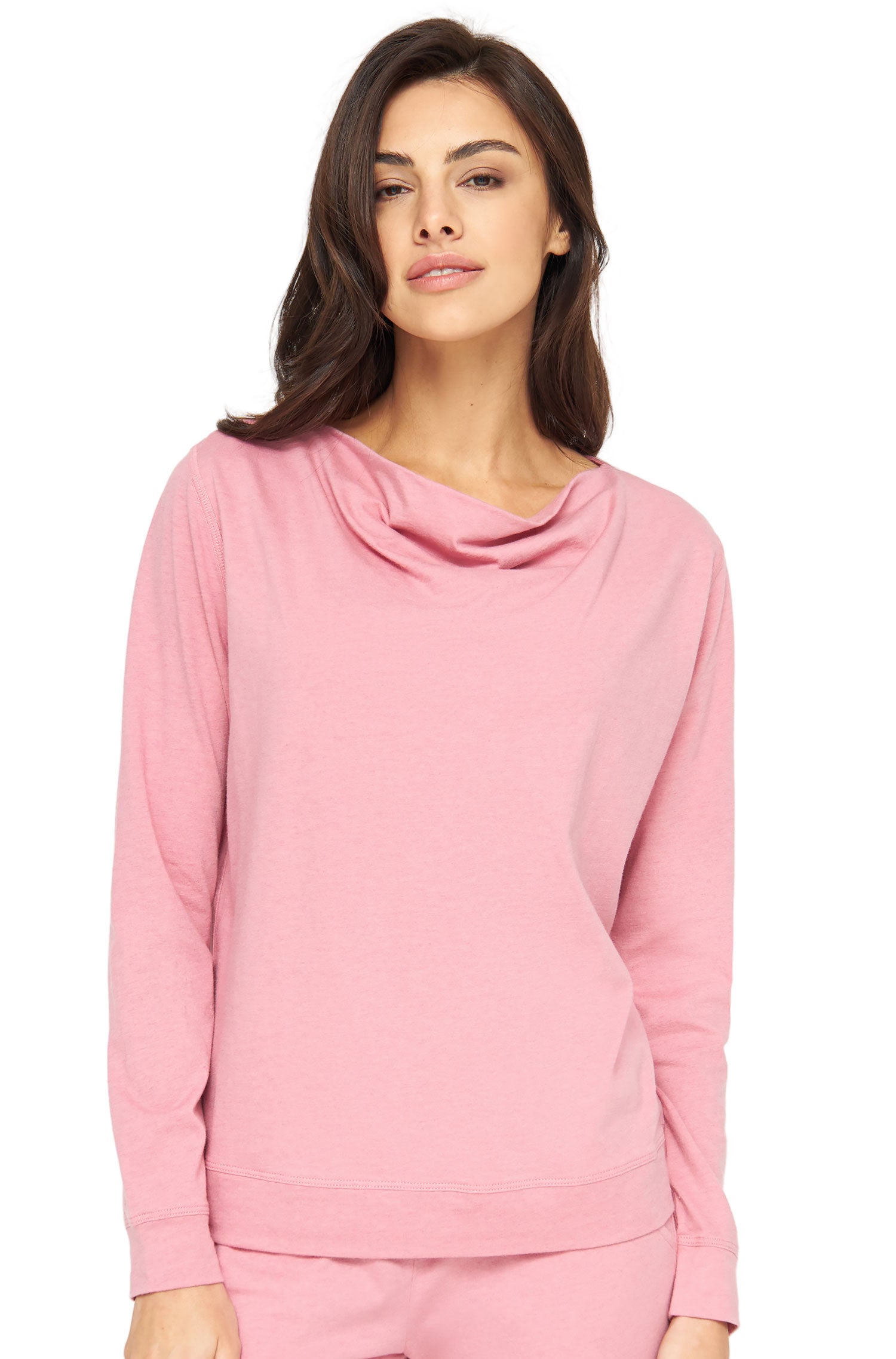 Alpaka Pyjama Damen Oberteil DREAMLINE aus Alpaka-Baumwoll-Mix