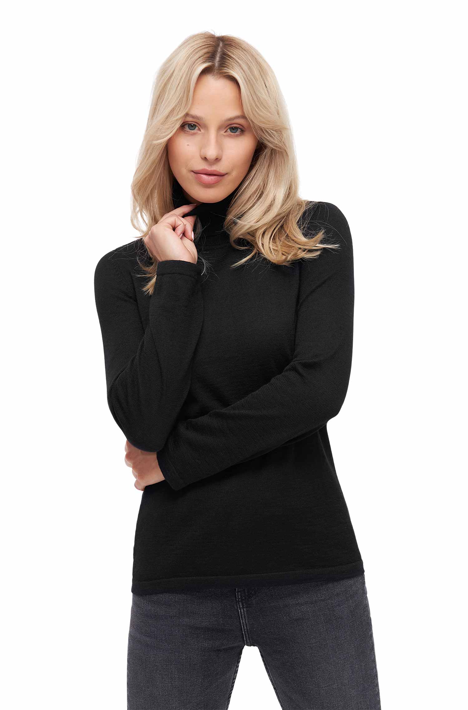 Alpaca turtleneck sweater MADAI made of baby alpaca and silk