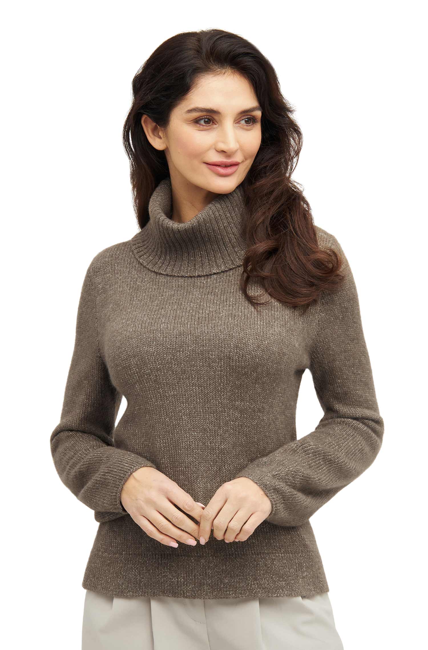 Alpaka Rollkragenpullover PACA aus Baby Alpaka-Merino-Mix