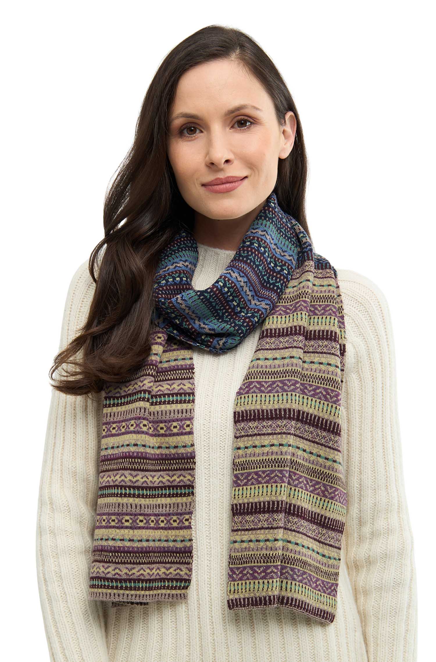 Alpaka Schal DILAYA aus 100% Baby Alpaka