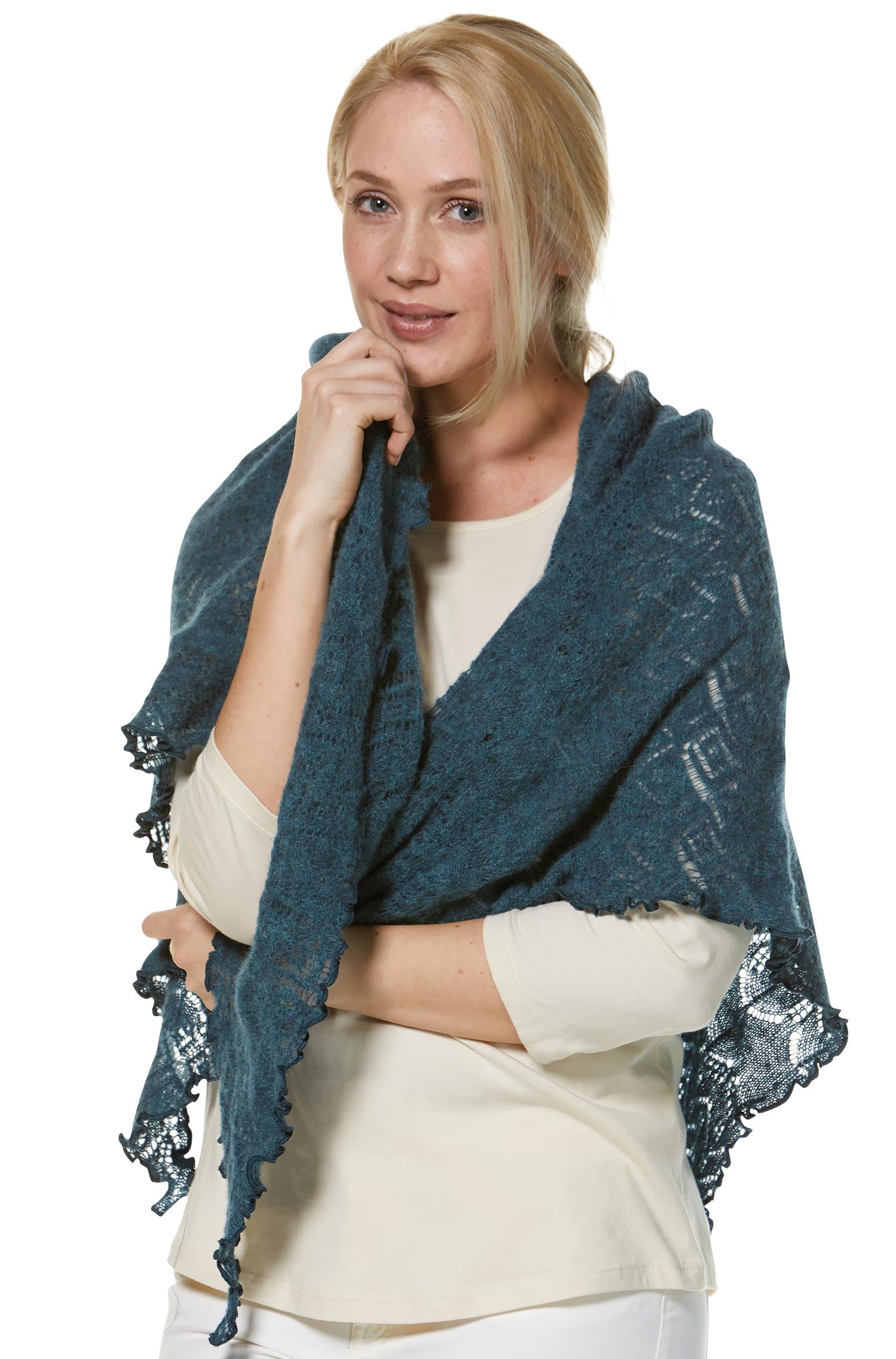 Alpaka Schal HADIA aus 55% Baby Alpaka & 26% Merino