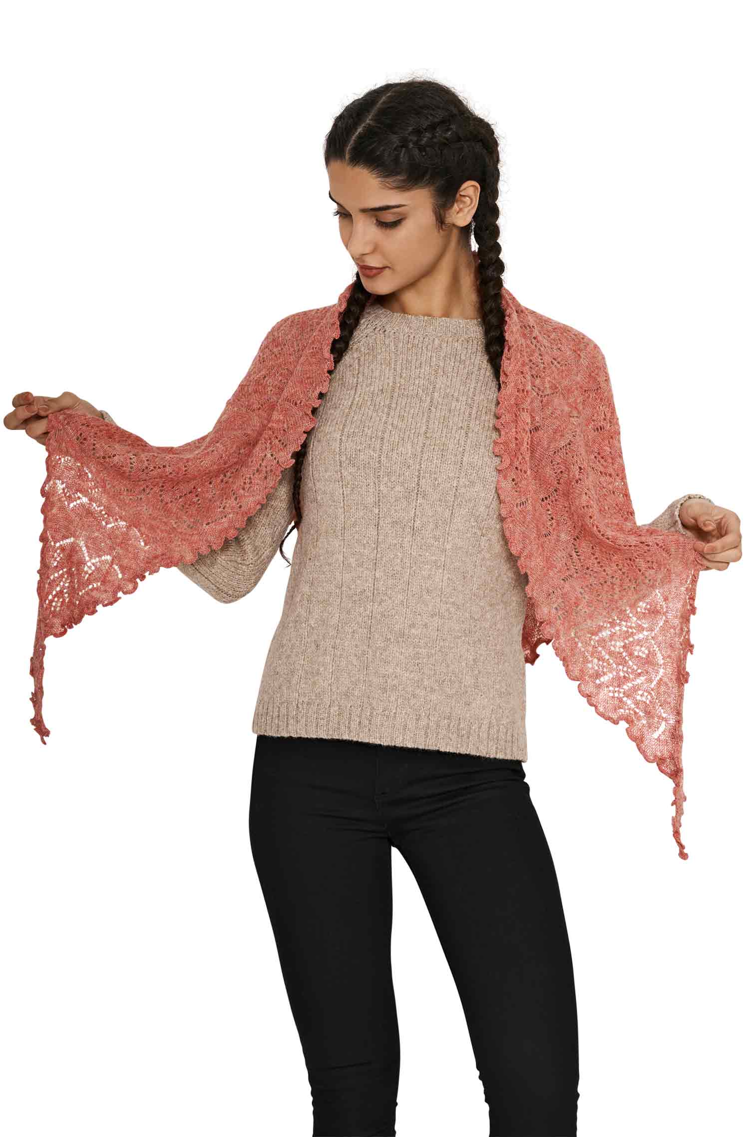 Alpaka Schal HADIA aus 55% Baby Alpaka & 26% Merino