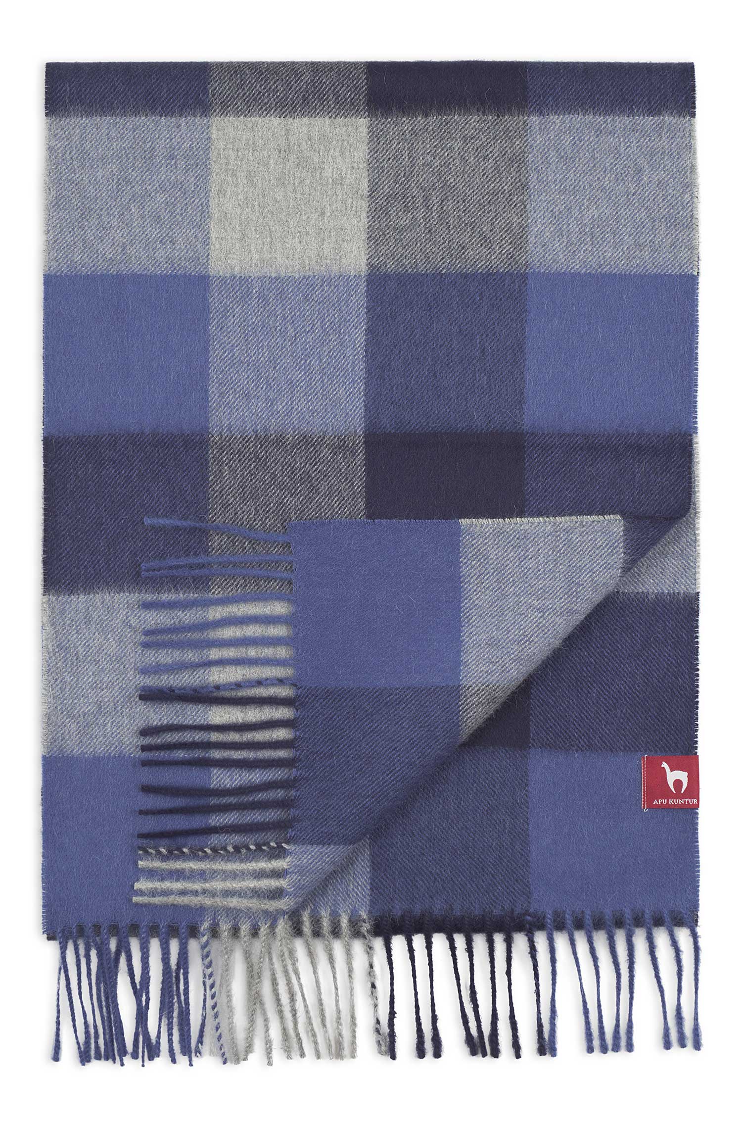 Alpaka Schal KARO aus 100% Baby Alpaka