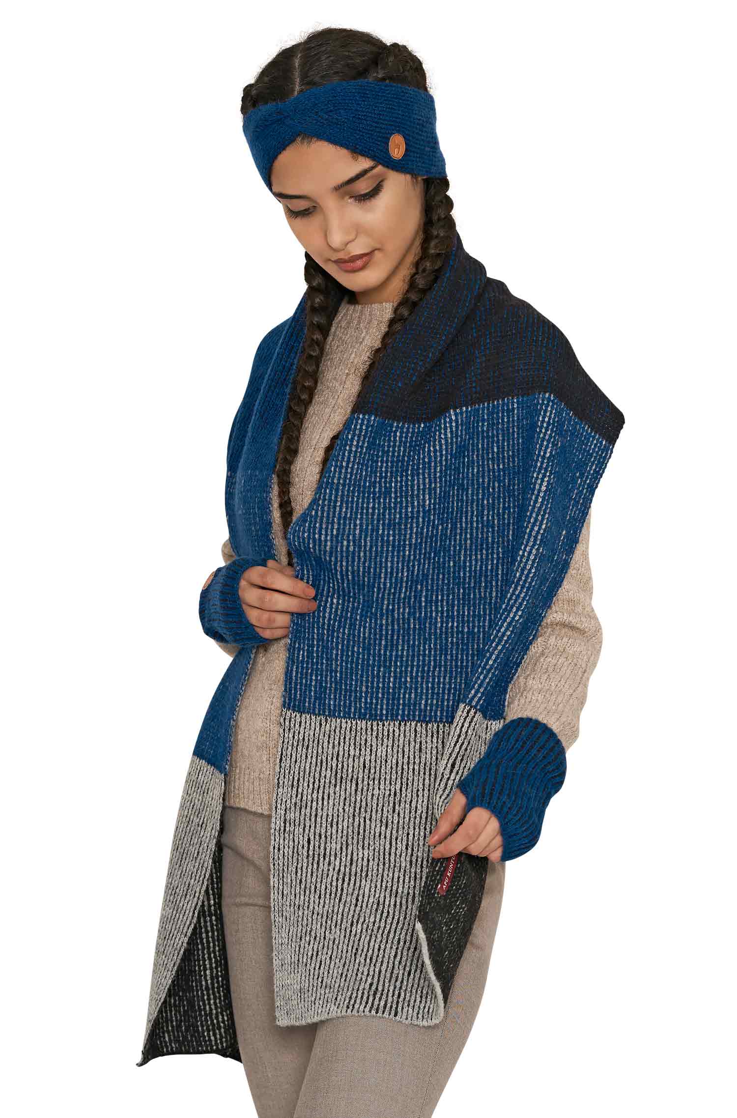 Alpaka Schal MARINO aus Baby Alpaka & Baumwolle