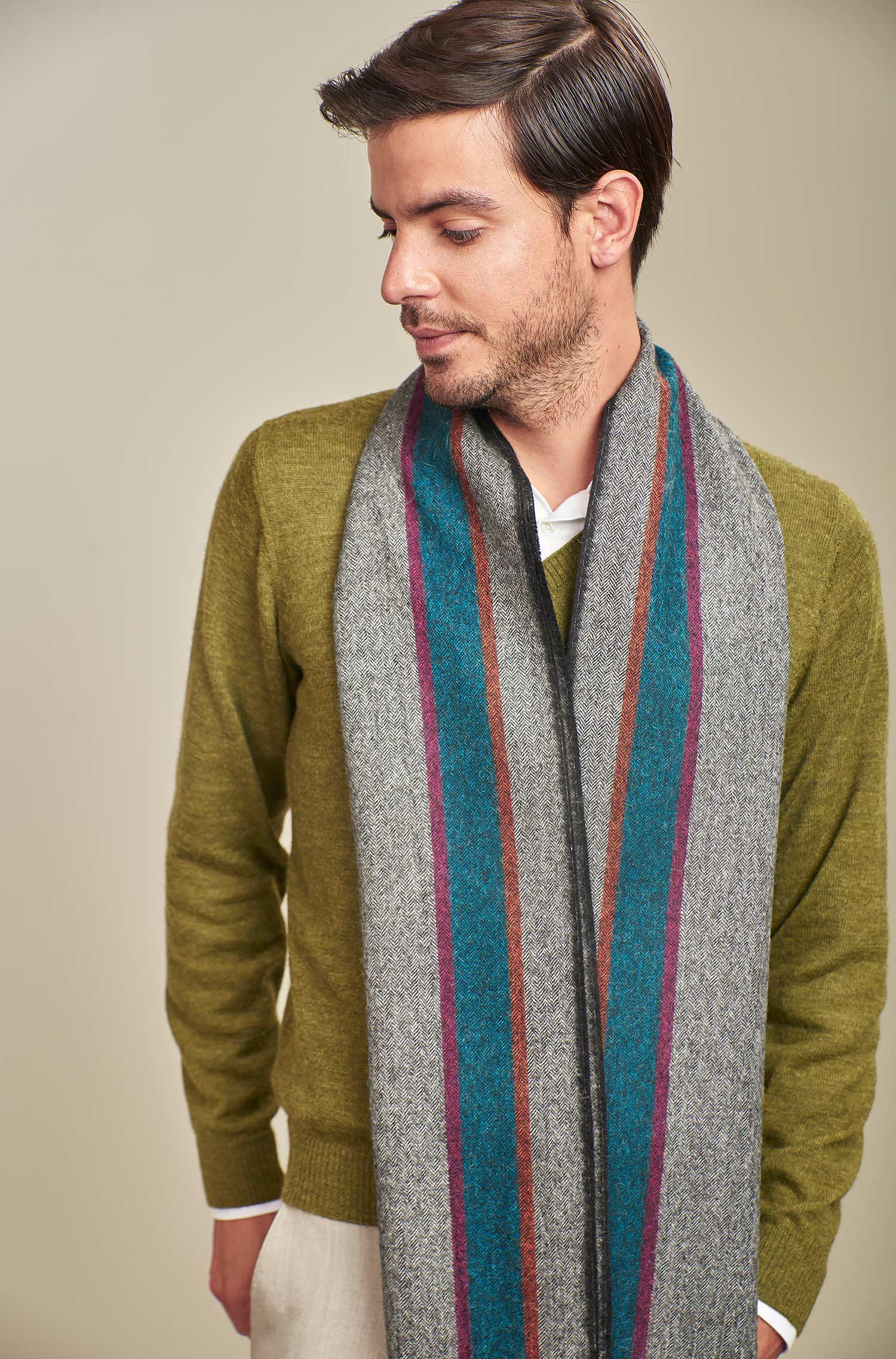 Alpaka Schal PEREJIL aus 100% Baby Alpaka