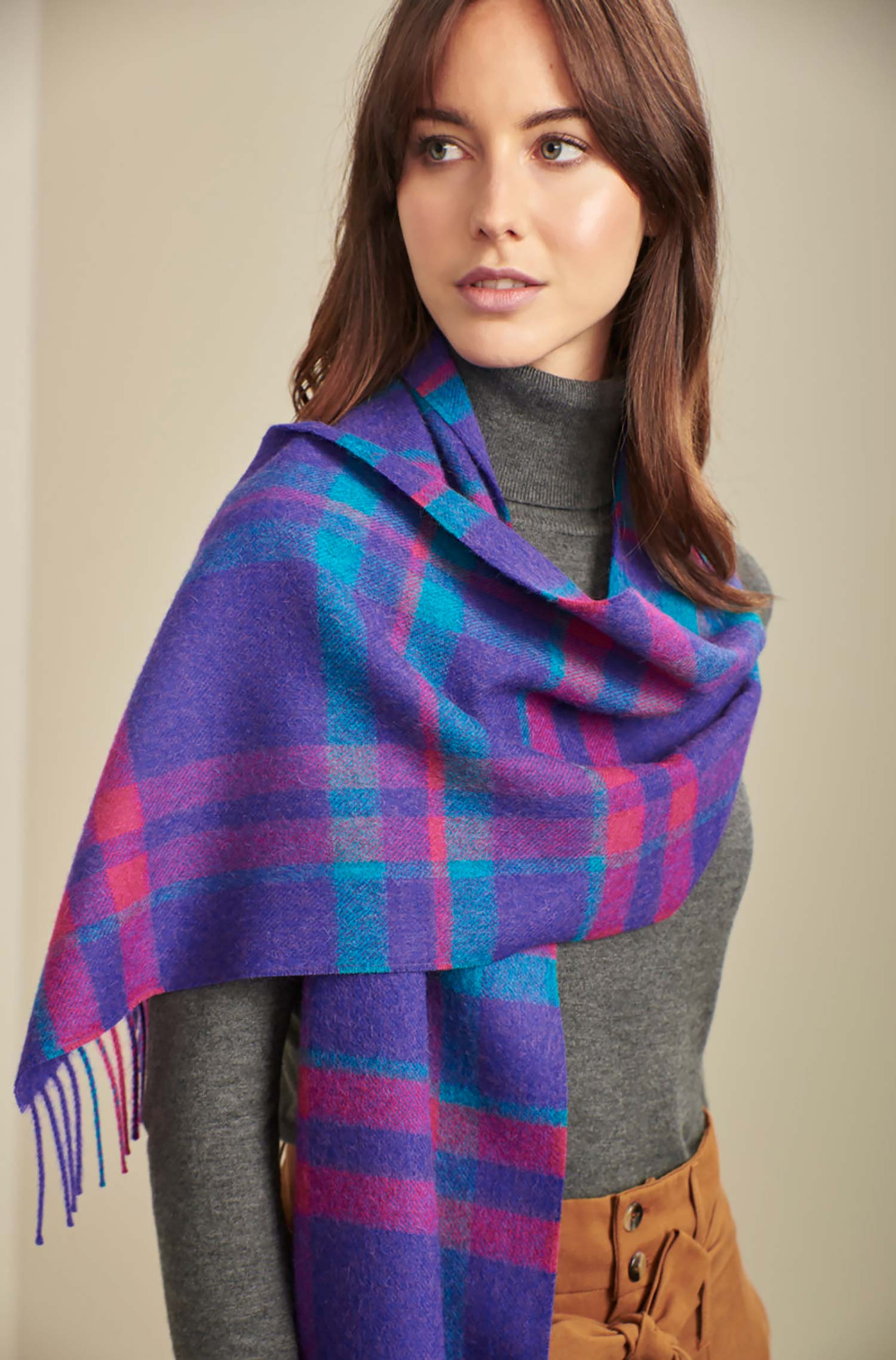 Alpaka Schal UANCAVELICA aus 100% Baby Alpaka