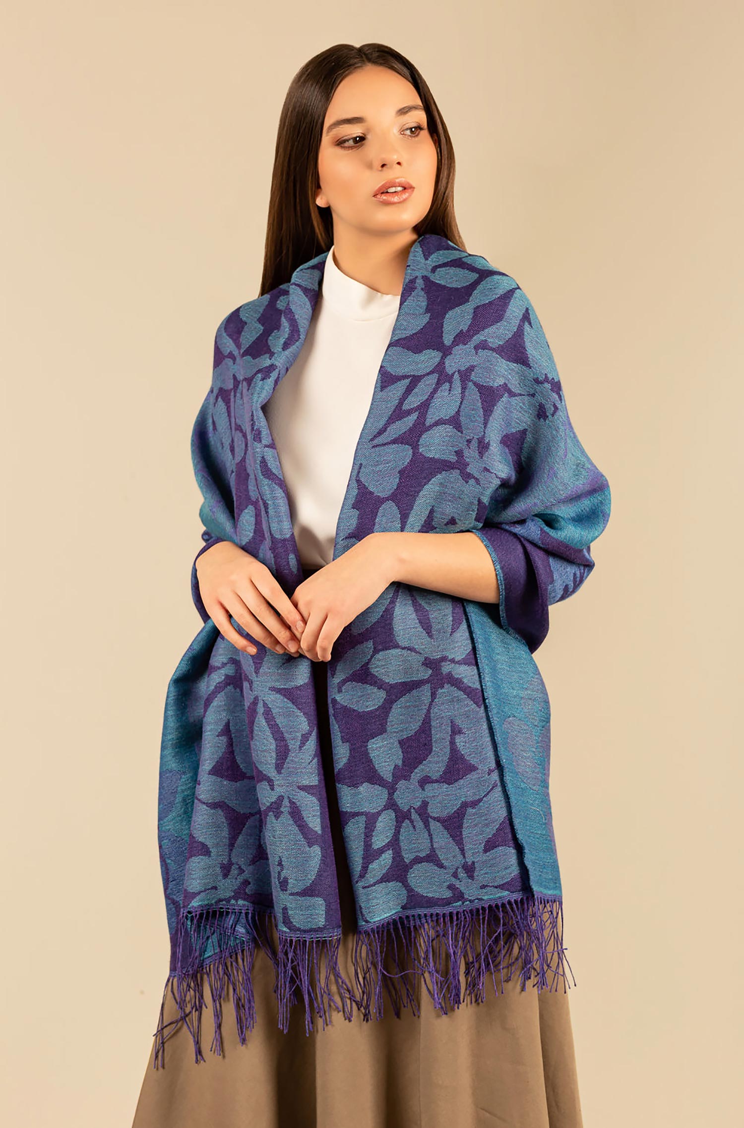 Alpaka Schal UCAMPO aus Baby Alpaka und Seide