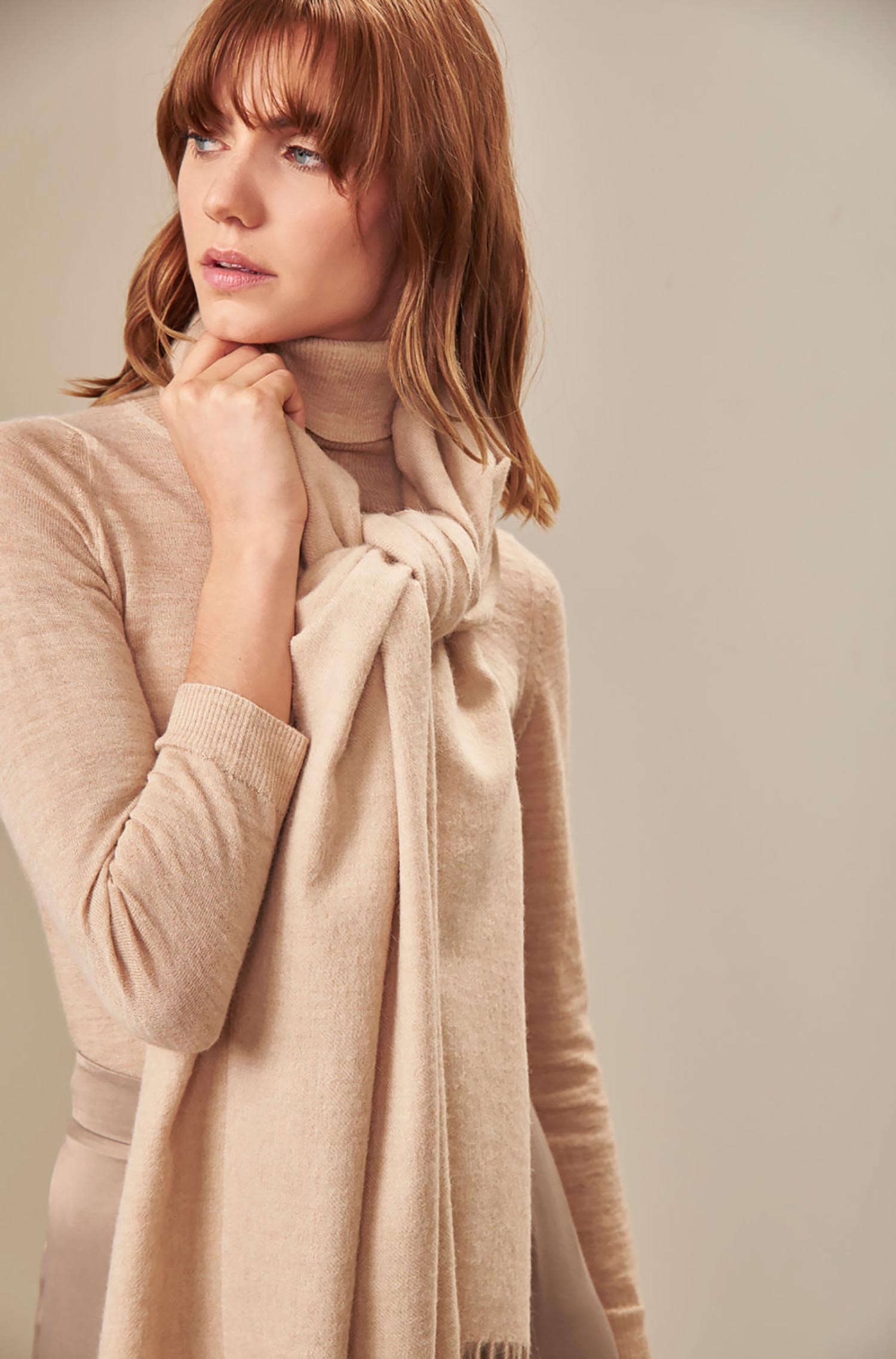 Alpaka Schal UMIT aus 100% Baby Alpaka