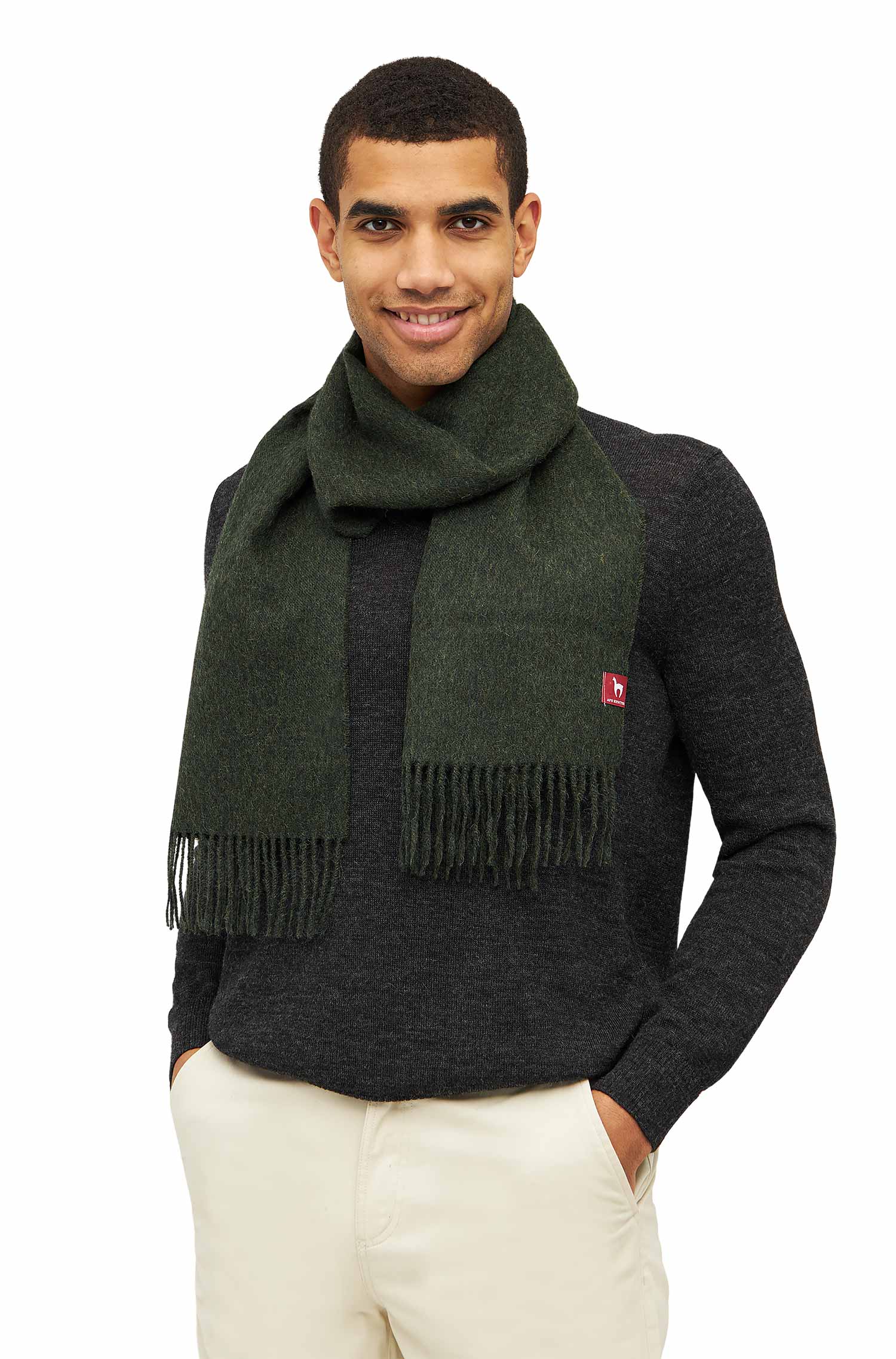 Alpaka Schal UNI aus 100% Baby Alpaka (30*180 cm)