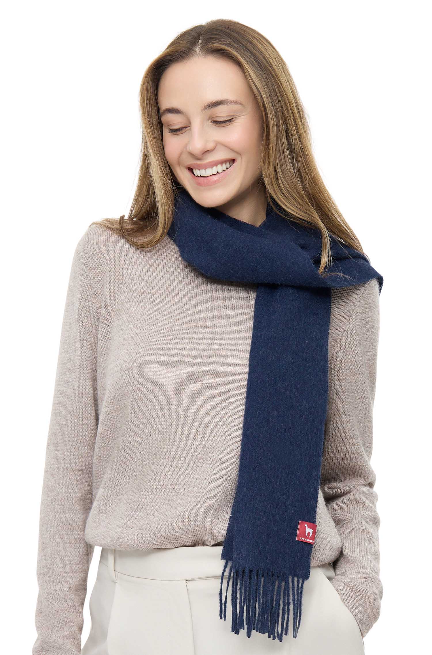 Alpaka Schal UNI aus 100% Baby Alpaka (30*180 cm)