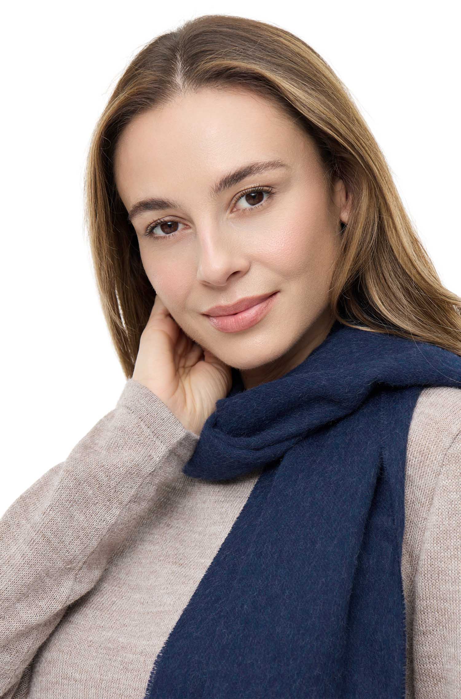 Alpaka Schal UNI aus 100% Baby Alpaka (30*180 cm)